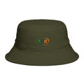 APK Logo Brown Bucket Hat — Casual Outdoor Sun Hat
