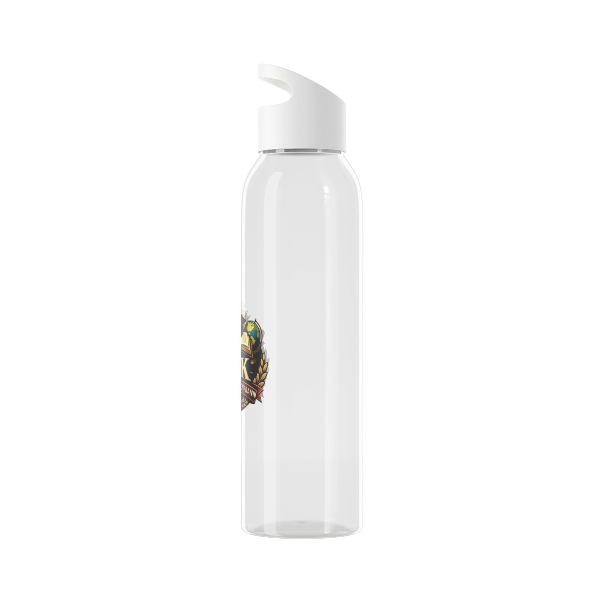 APK Logo Sky Water Bottle - Clear Sports Water Bottle with Gaming Emblem