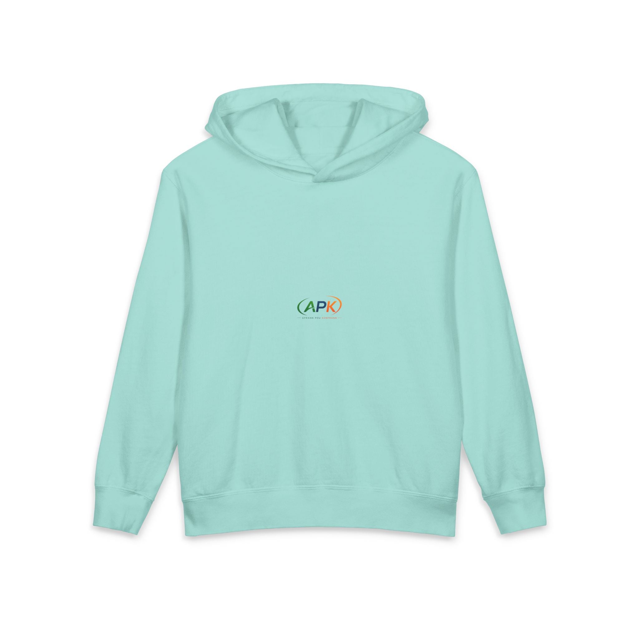 Youth Hoodie "APR" Minimal Rainbow Logo — Lightweight Kids Pullover