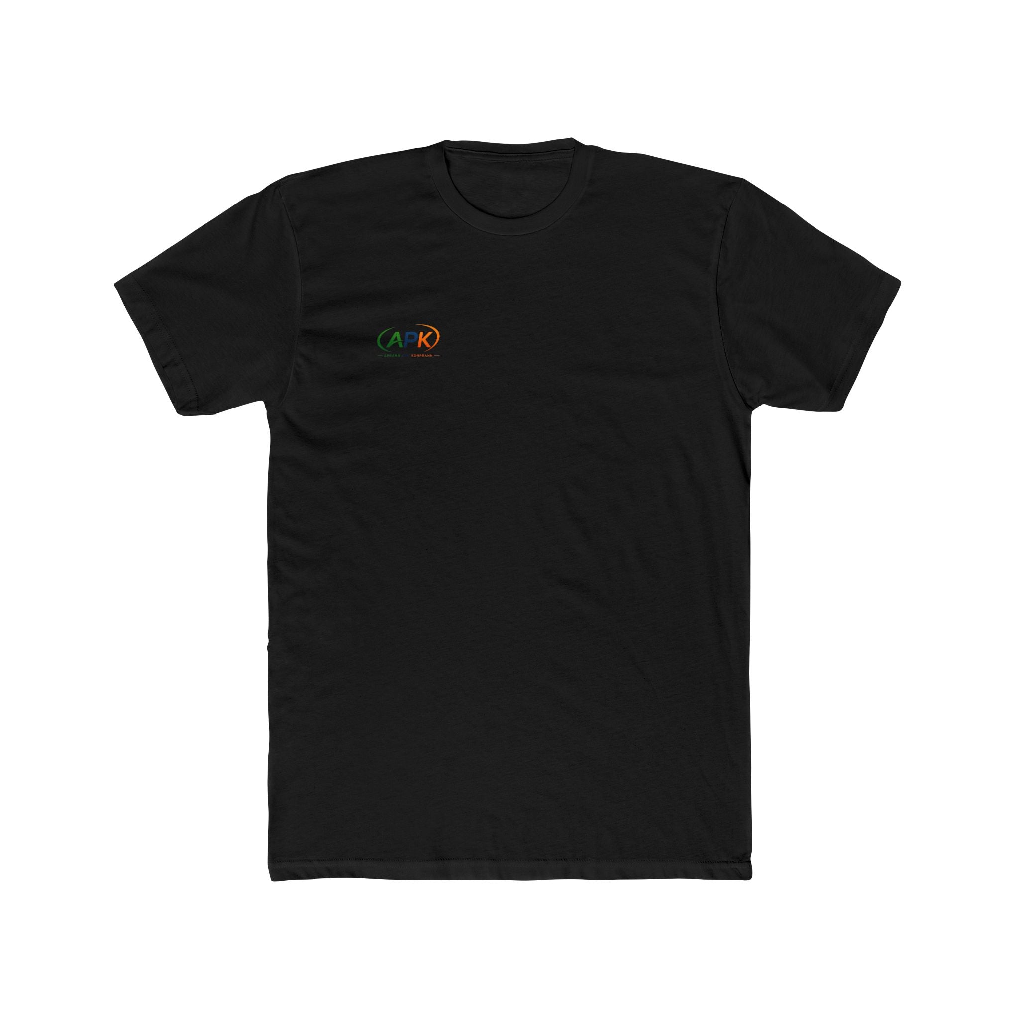 APK Minimal Logo Tee — Small Chest Graphic Cotton T‑Shirt