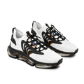 Men's White Mesh Sneakers — Lightweight Athletic Shoes with Cushioned Speckled Sole