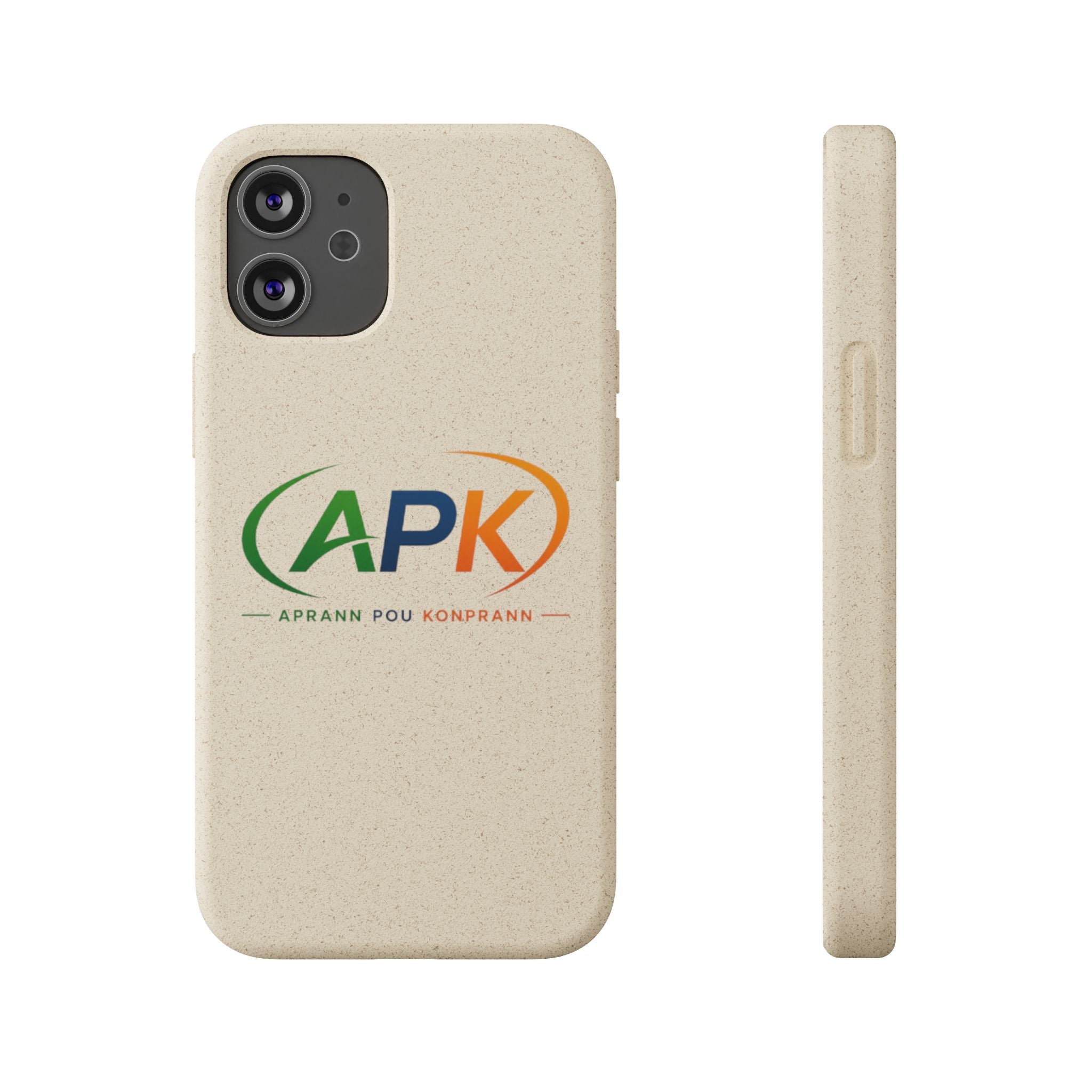 Biodegradable Phone Case — APK Graduation Emblem (Aprann Pou Konprann)