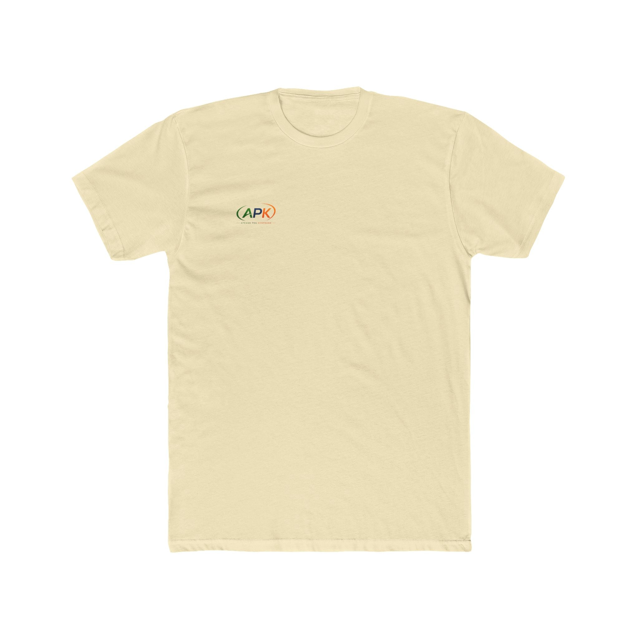 APK Minimal Logo Tee — Small Chest Graphic Cotton T‑Shirt