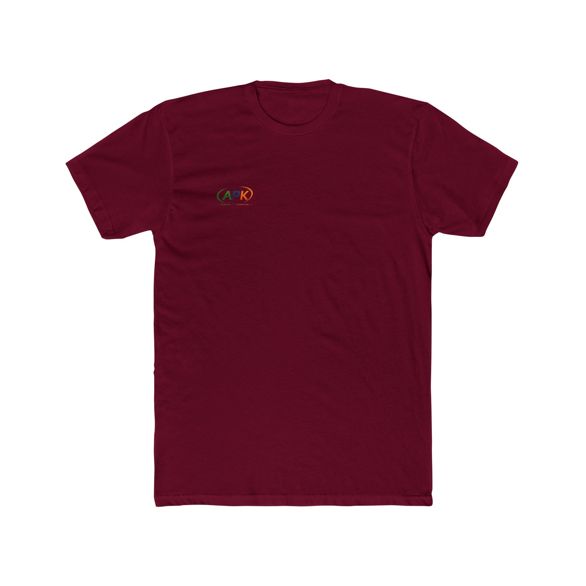 APK Minimal Logo Tee — Small Chest Graphic Cotton T‑Shirt