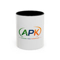 APK Logo Accent Coffee Mug — "Aprann Pou Konprann" Haitian Creole Inspirational Mug