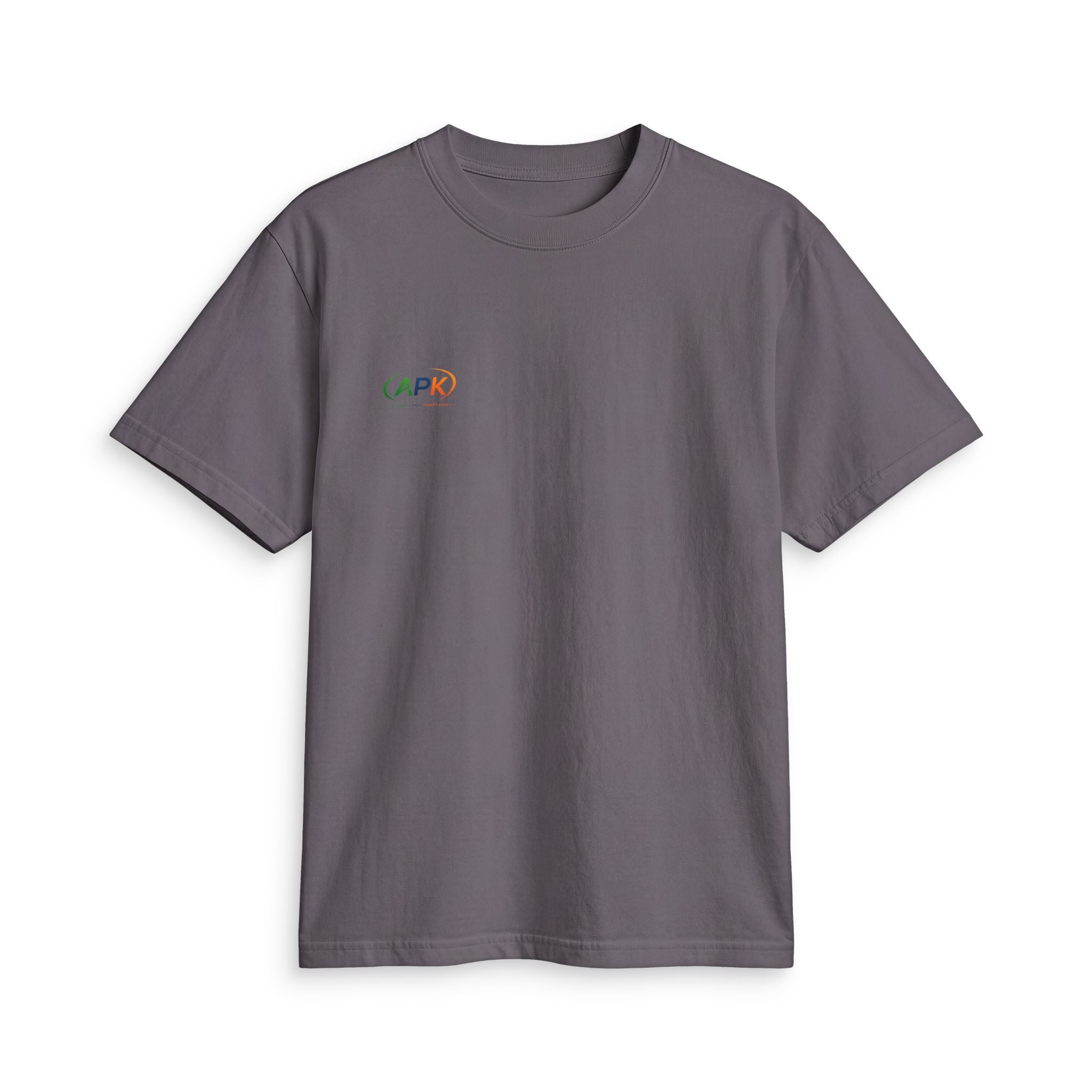 APK Minimal Logo T-Shirt — Small Rainbow Chest Print