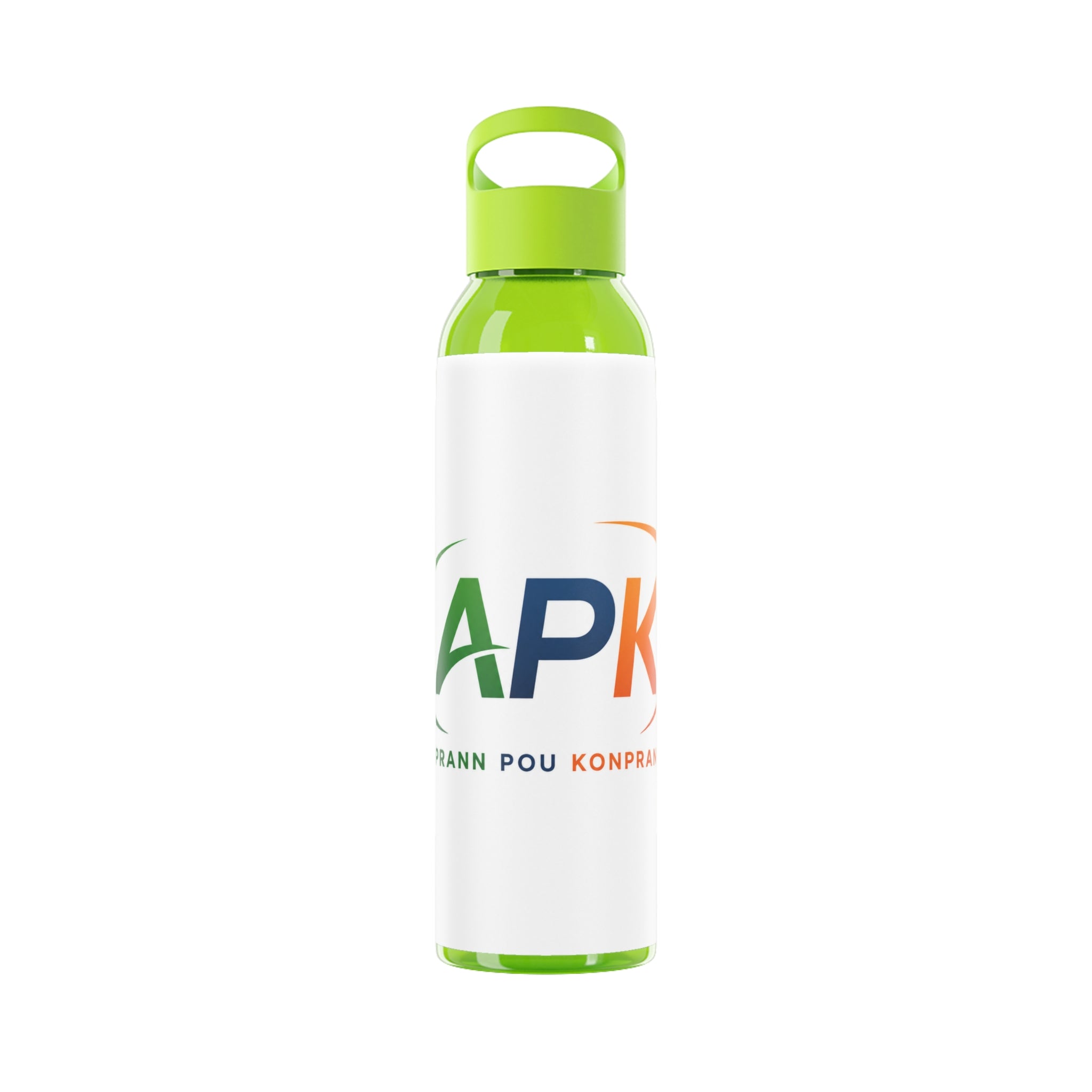 APK Logo Sky Water Bottle - Clear Sports Water Bottle with Gaming Emblem