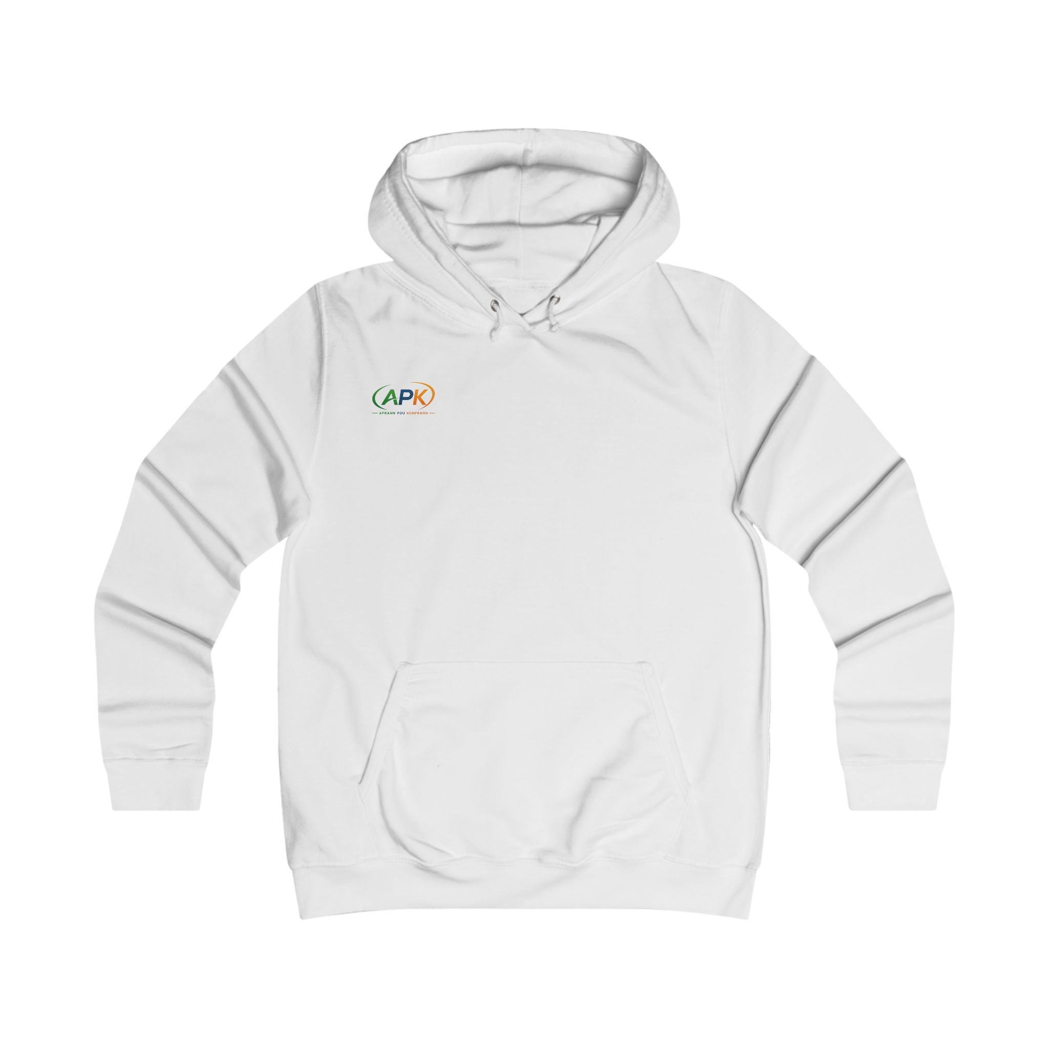 Girlie College Hoodie - Cute Vintage Crest Logo Pullover