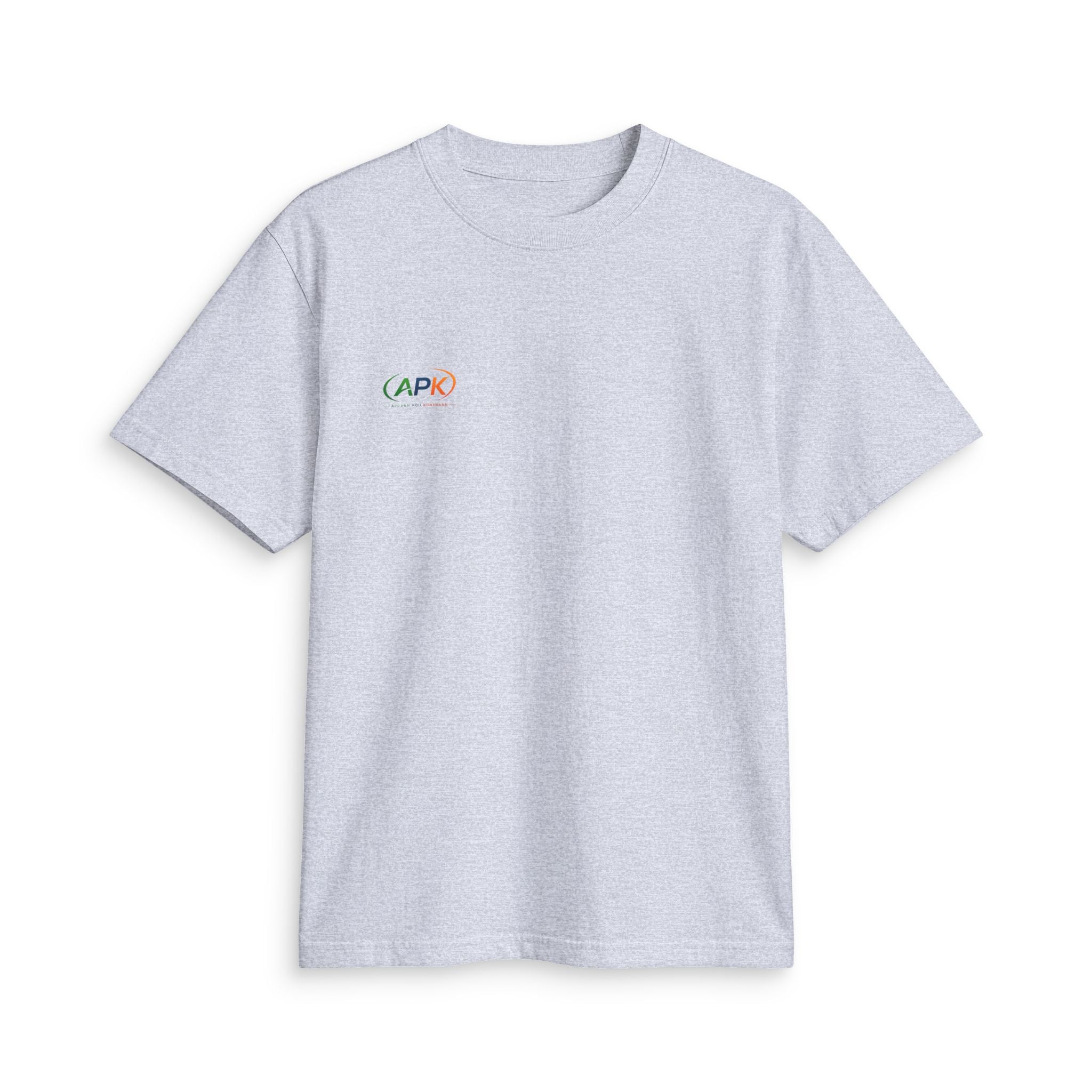 APK Minimal Logo T-Shirt — Small Rainbow Chest Print