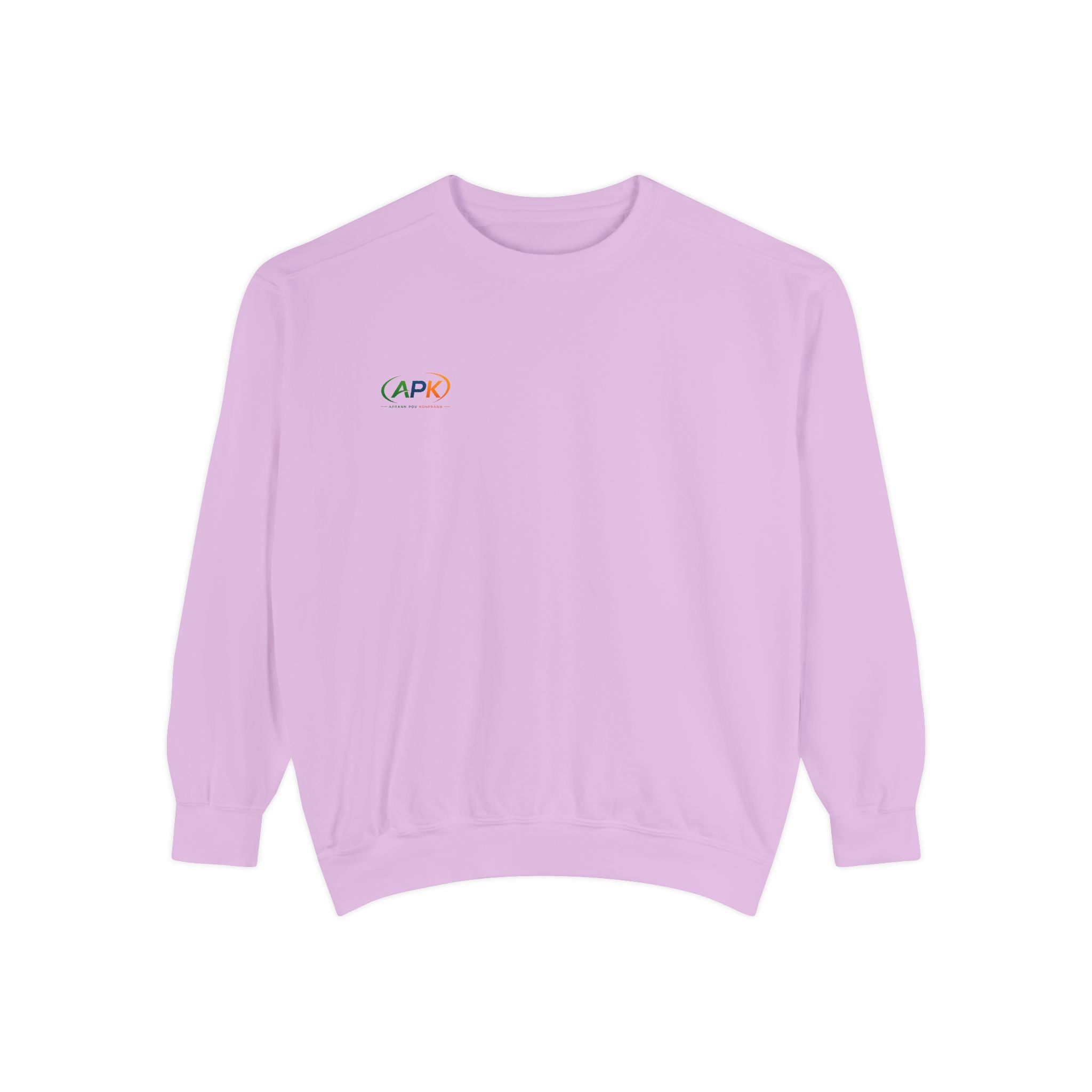Minimalist 'CAPO' Logo Sweatshirt — Small Rainbow Embroidered Crewneck