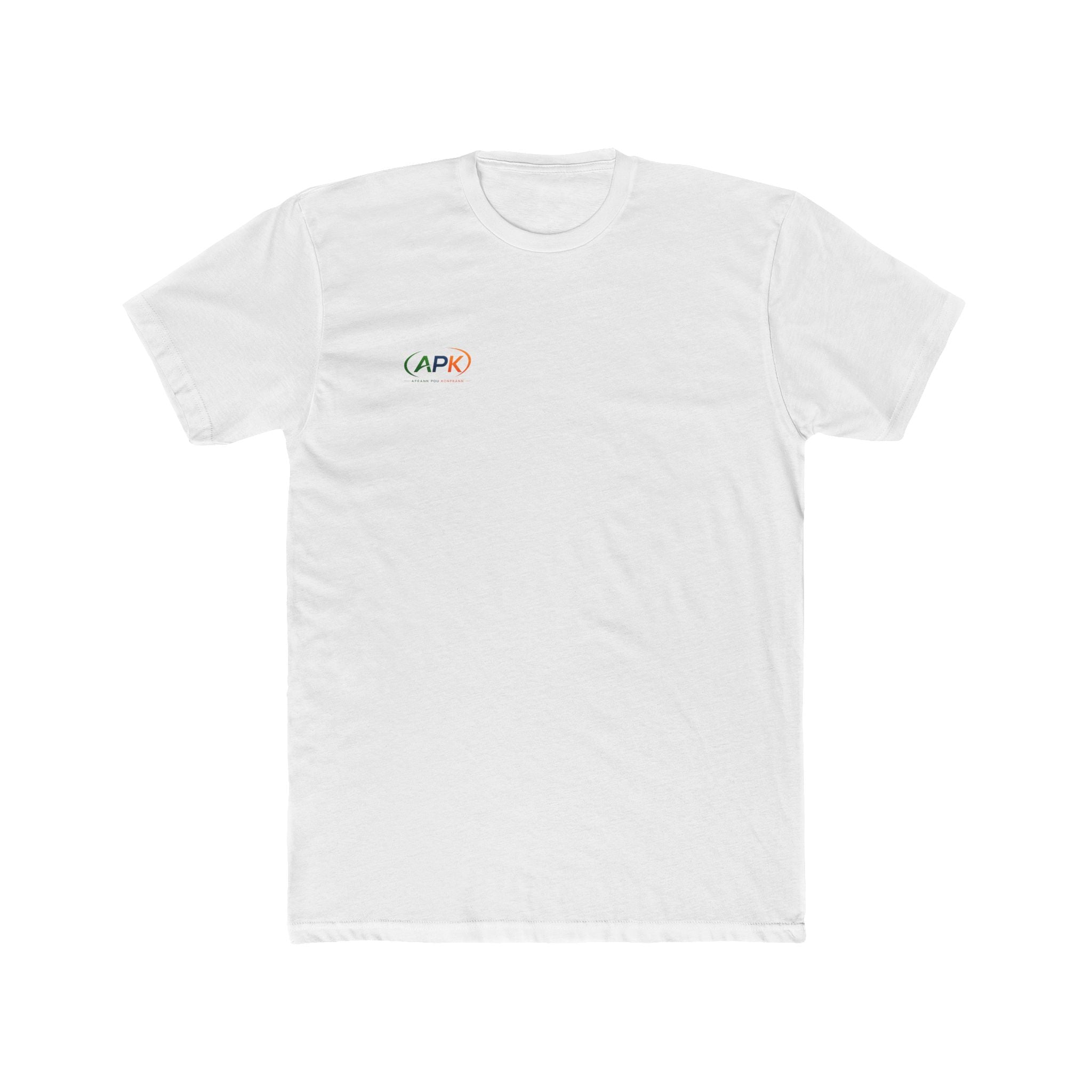 APK Minimal Logo Tee — Small Chest Graphic Cotton T‑Shirt