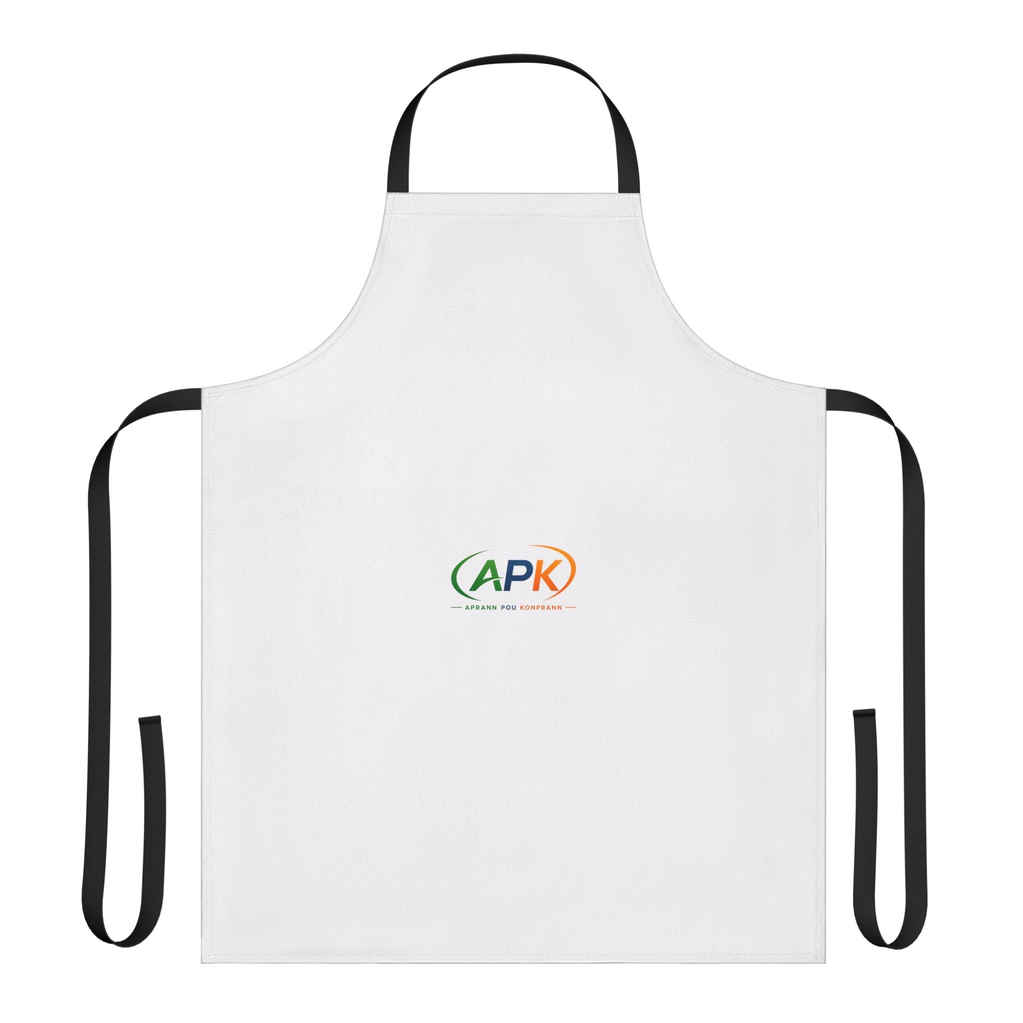 Color-Accent Kitchen Apron — 5-Color Strap Customizable Apron