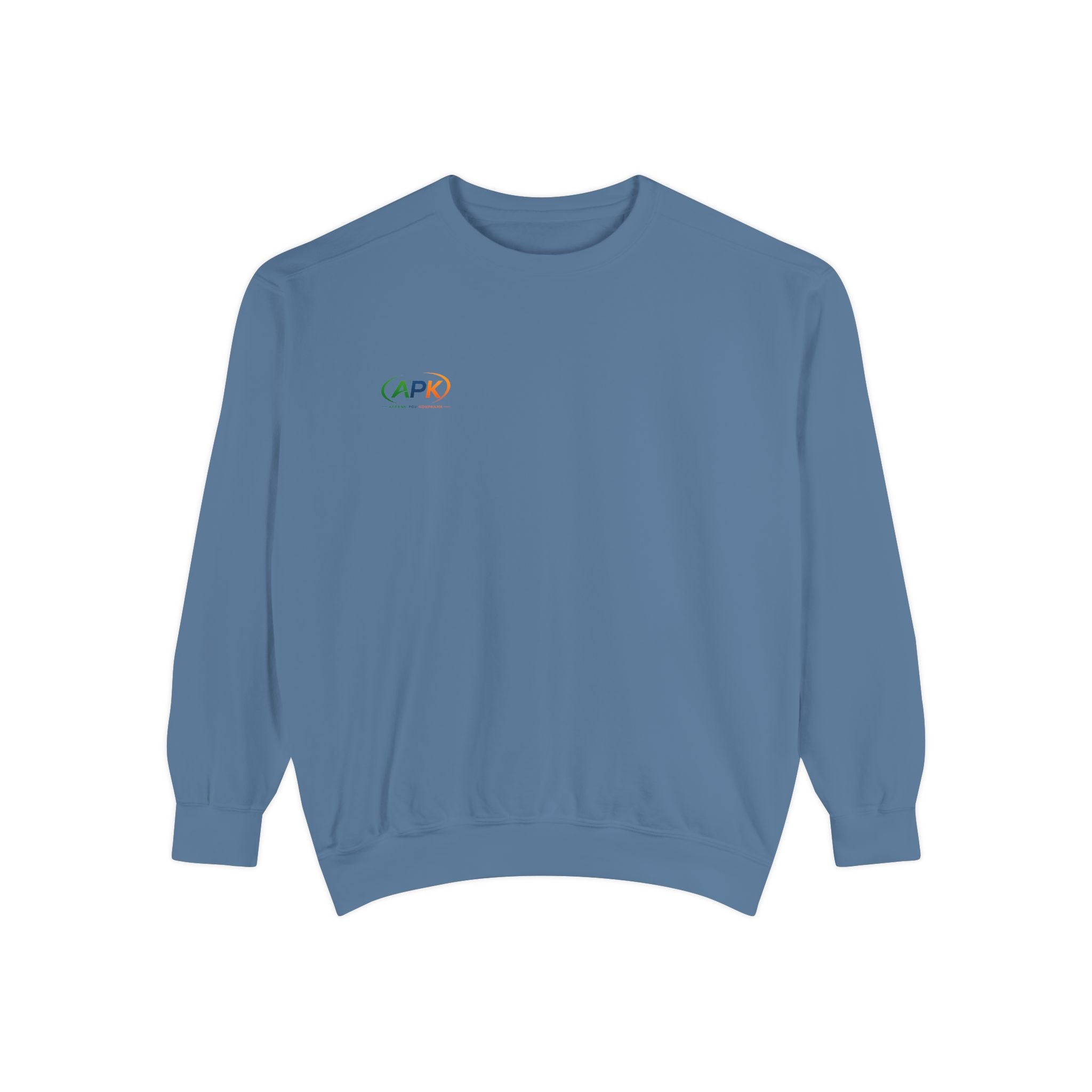 Minimalist 'CAPO' Logo Sweatshirt — Small Rainbow Embroidered Crewneck