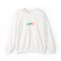 APK Rainbow Logo Crewneck Sweatshirt — Colorful Minimal Logo Pullover