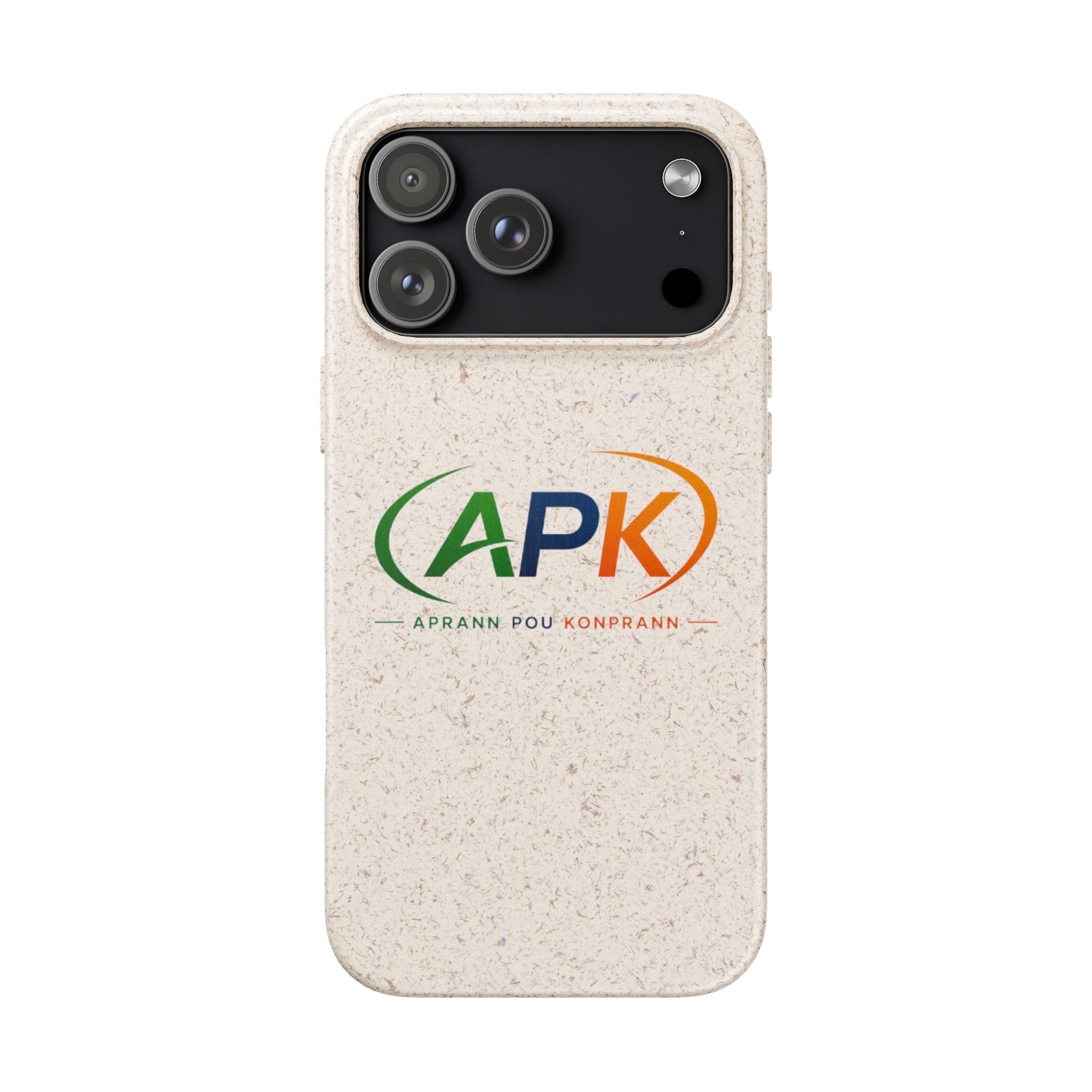 Biodegradable Phone Case — APK Graduation Emblem (Aprann Pou Konprann)