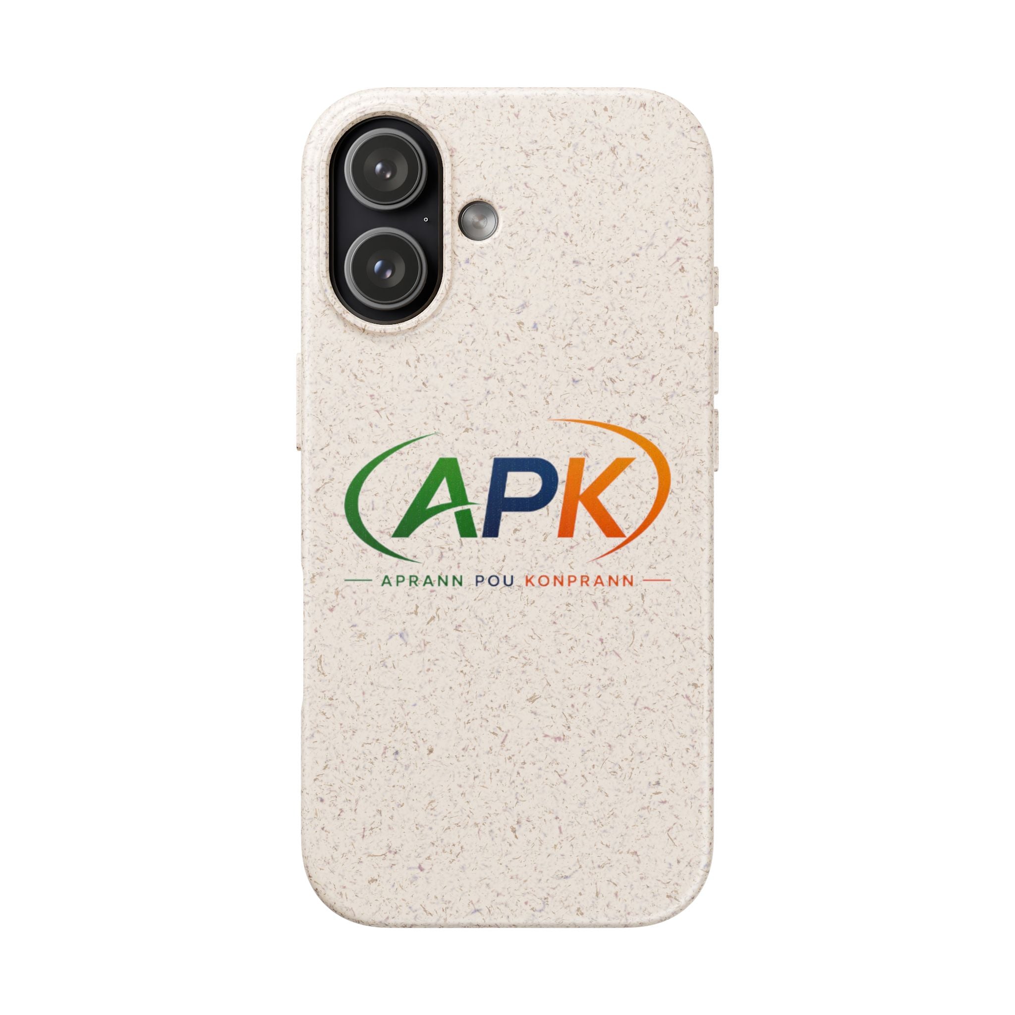 Biodegradable Phone Case — APK Graduation Emblem (Aprann Pou Konprann)