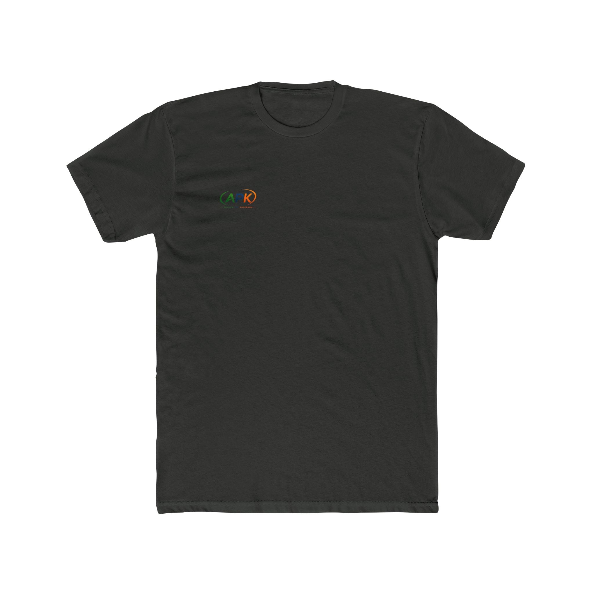 APK Minimal Logo Tee — Small Chest Graphic Cotton T‑Shirt