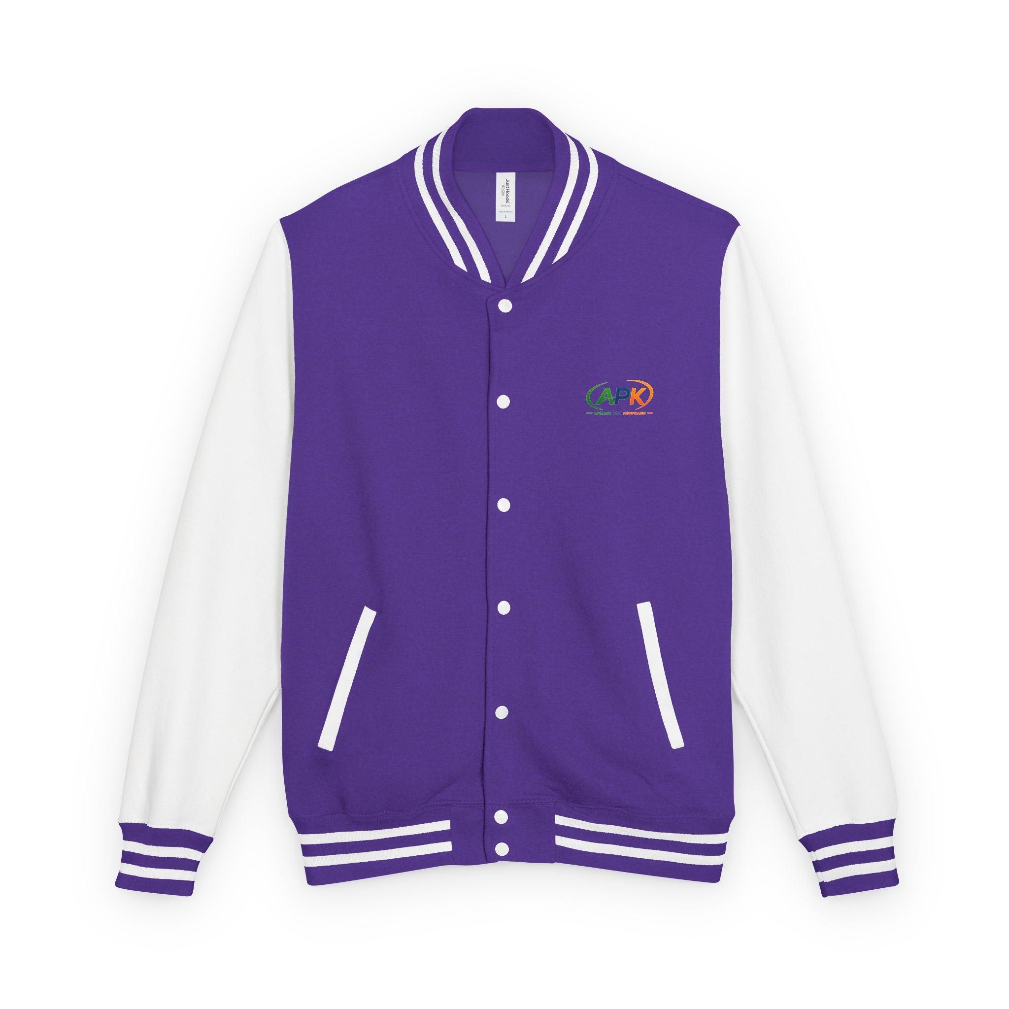 Retro Varsity Letterman Jacket — Red & White Classic College Style