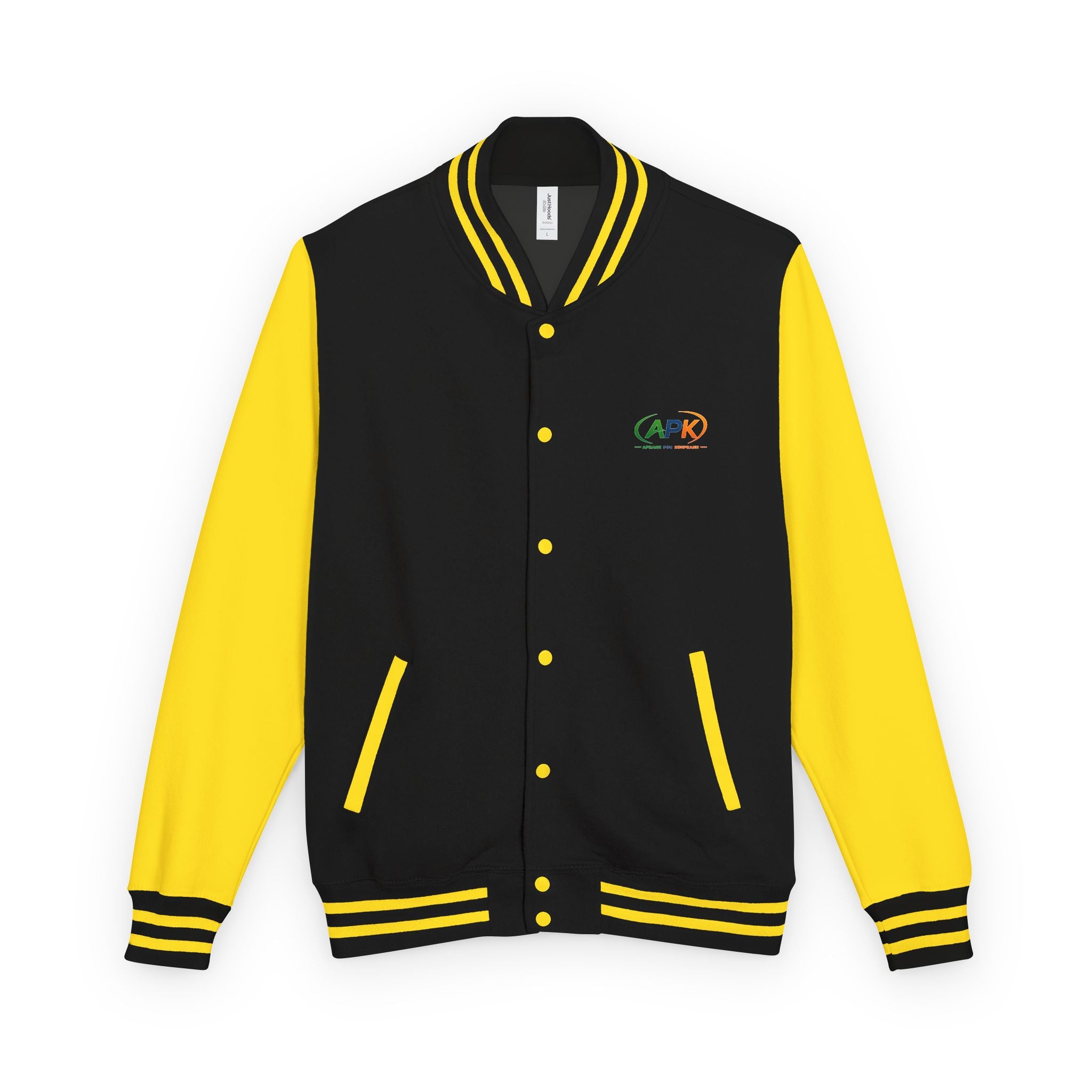Retro Varsity Letterman Jacket — Red & White Classic College Style