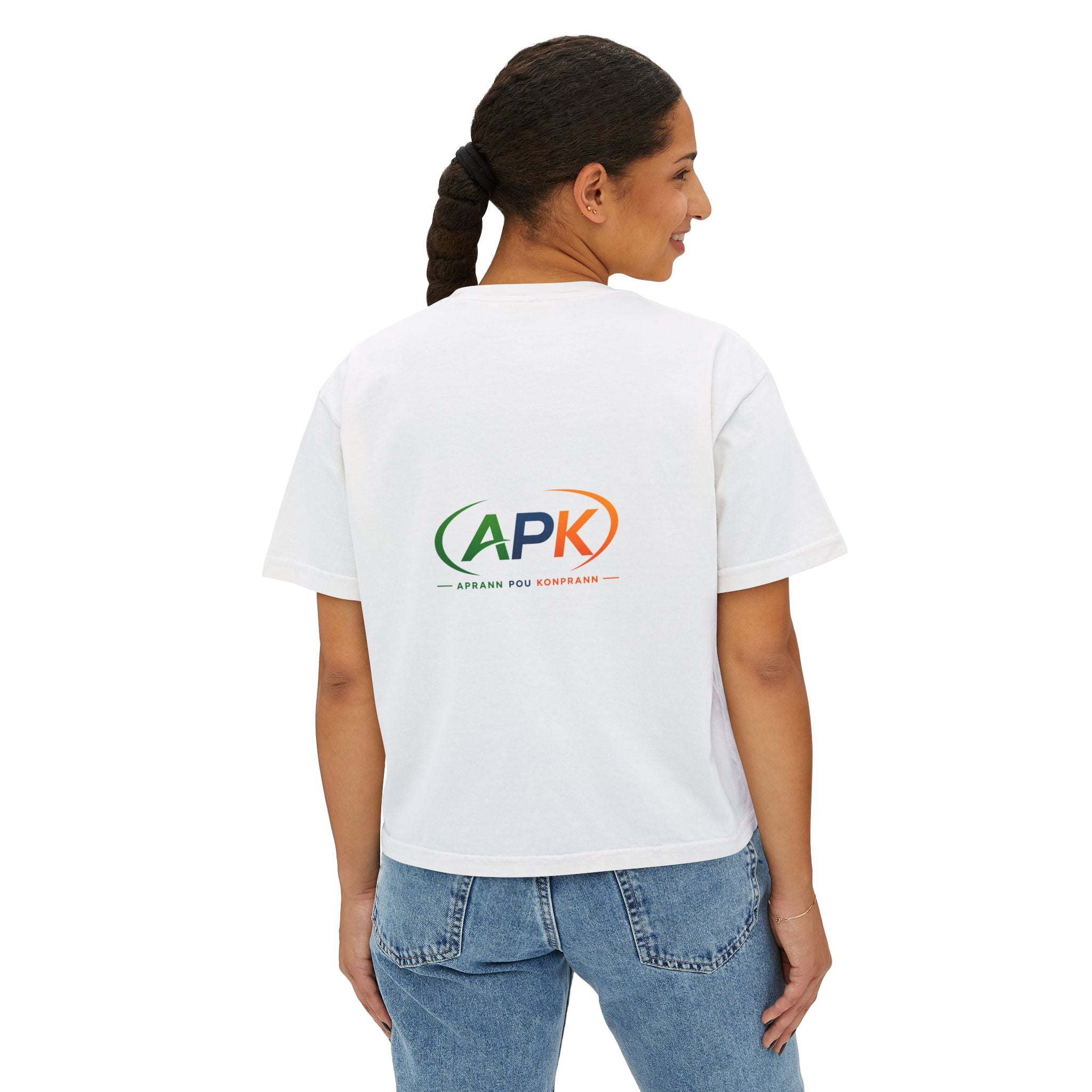 Boxy Tee — APK Logo Graphic Crop T-Shirt