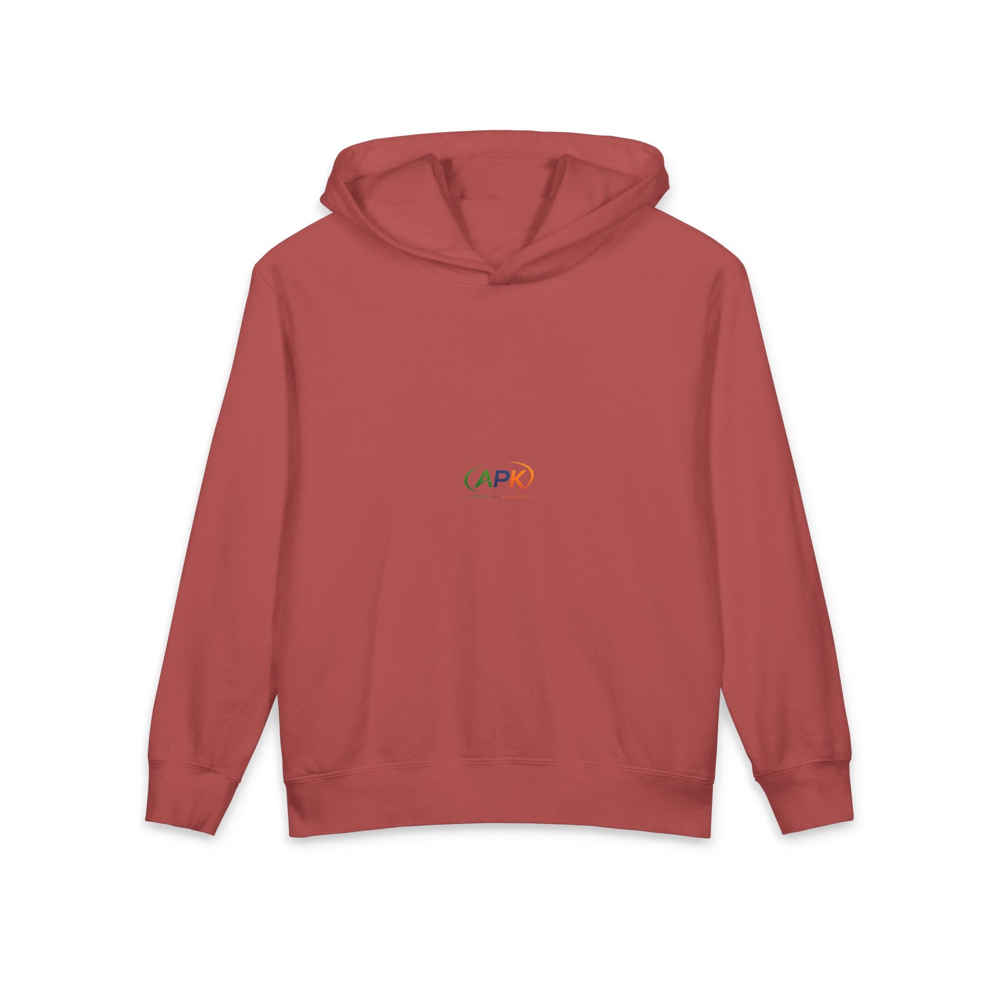 Youth Hoodie "APR" Minimal Rainbow Logo — Lightweight Kids Pullover
