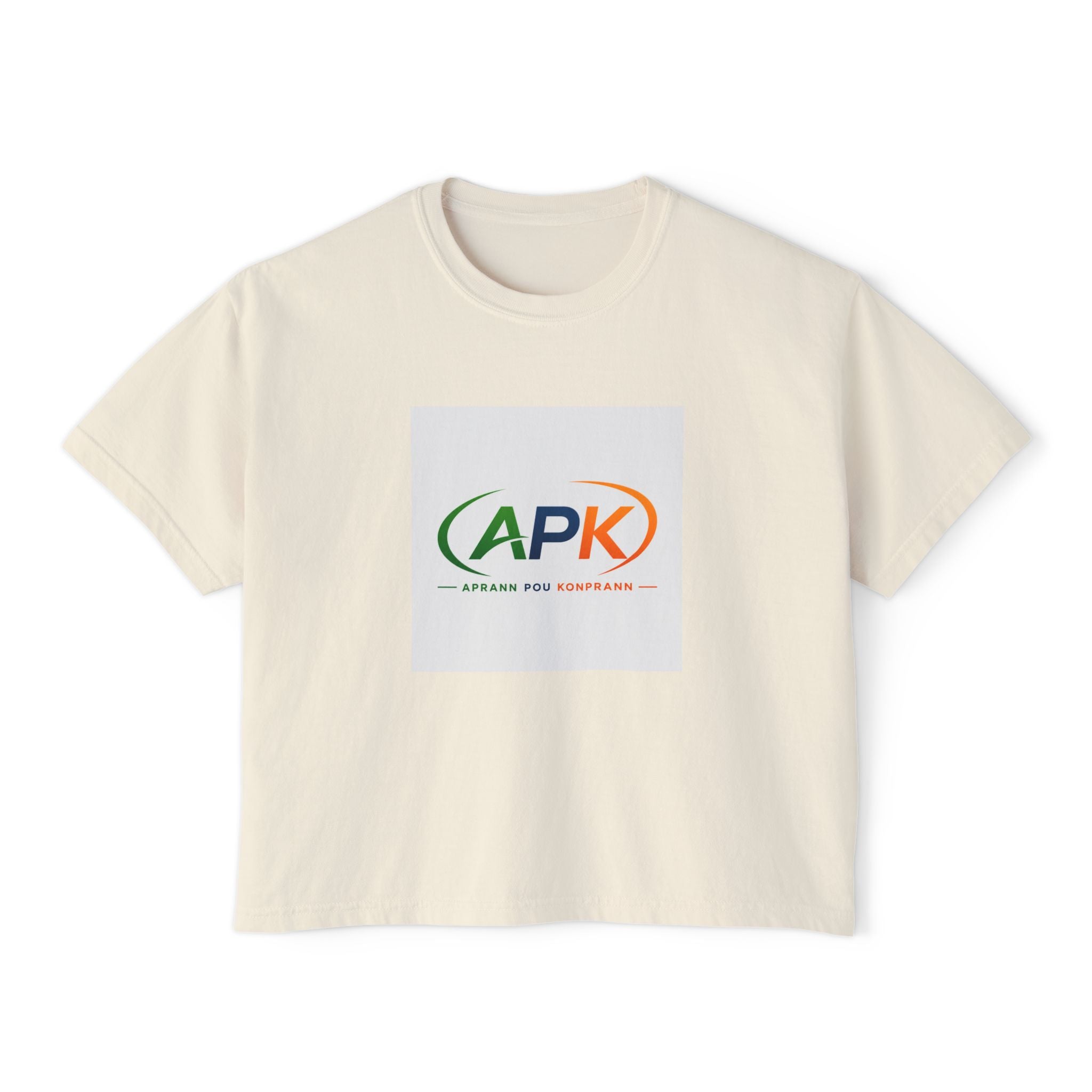 Boxy Tee — APK Logo Graphic Crop T-Shirt