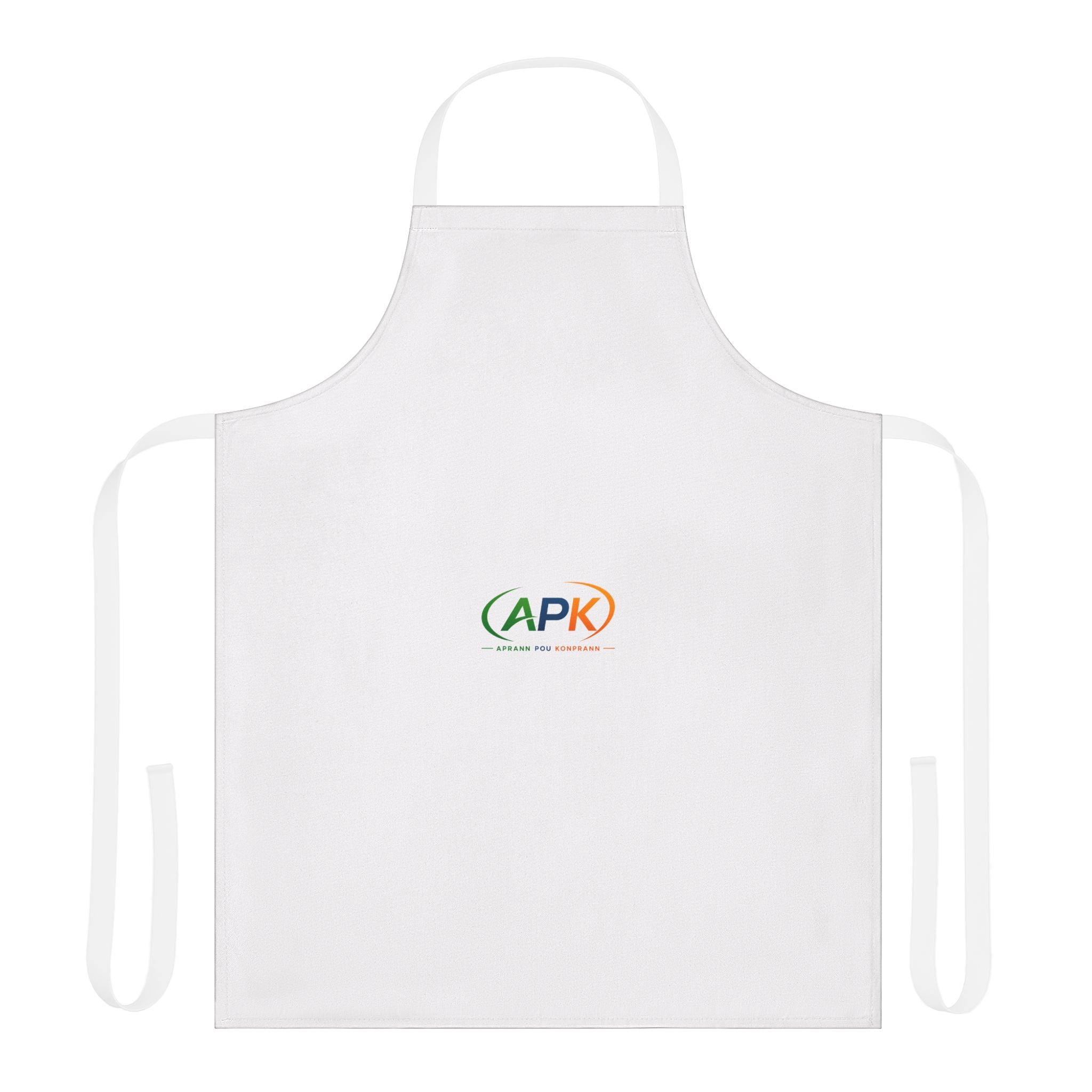 Color-Accent Kitchen Apron — 5-Color Strap Customizable Apron