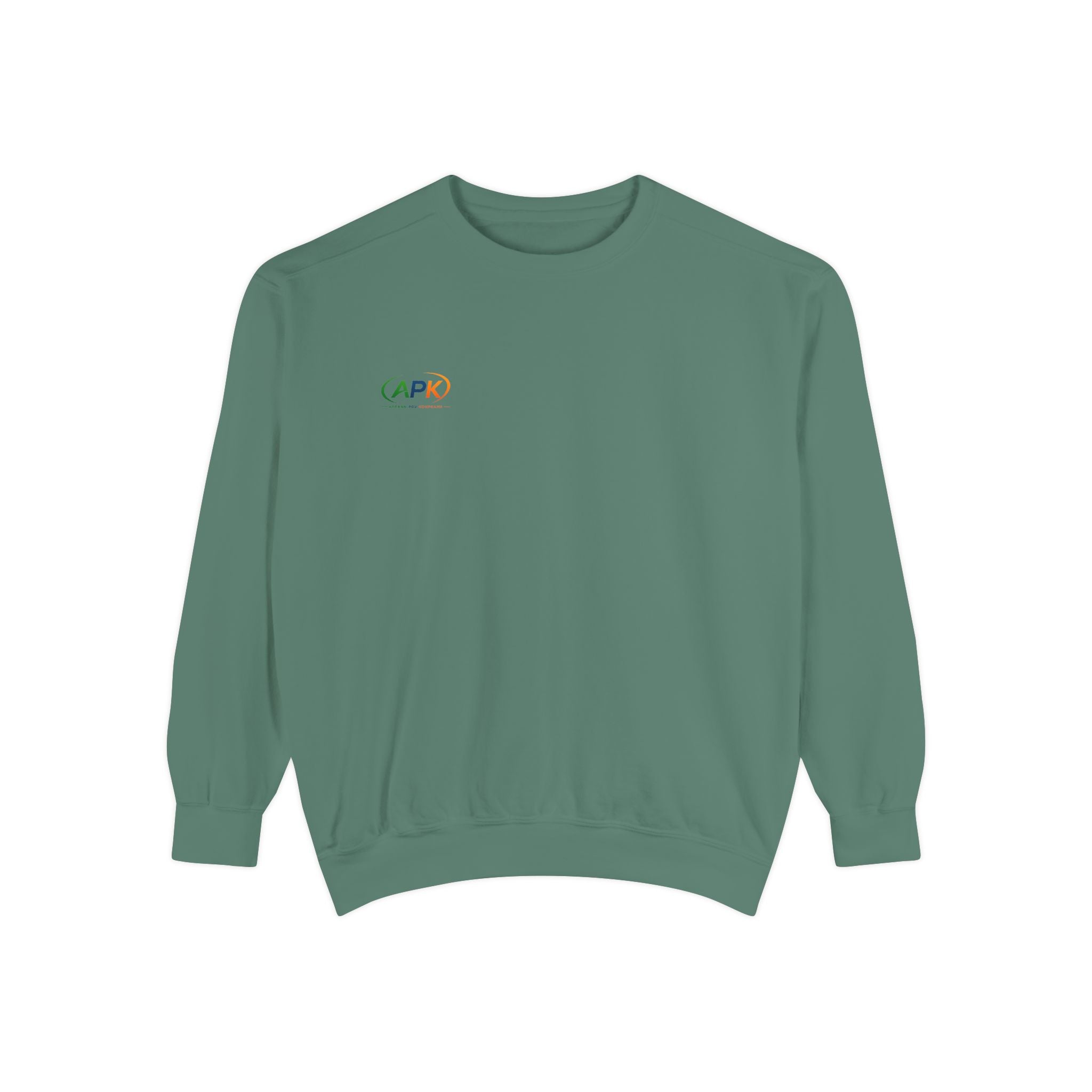 Minimalist 'CAPO' Logo Sweatshirt — Small Rainbow Embroidered Crewneck