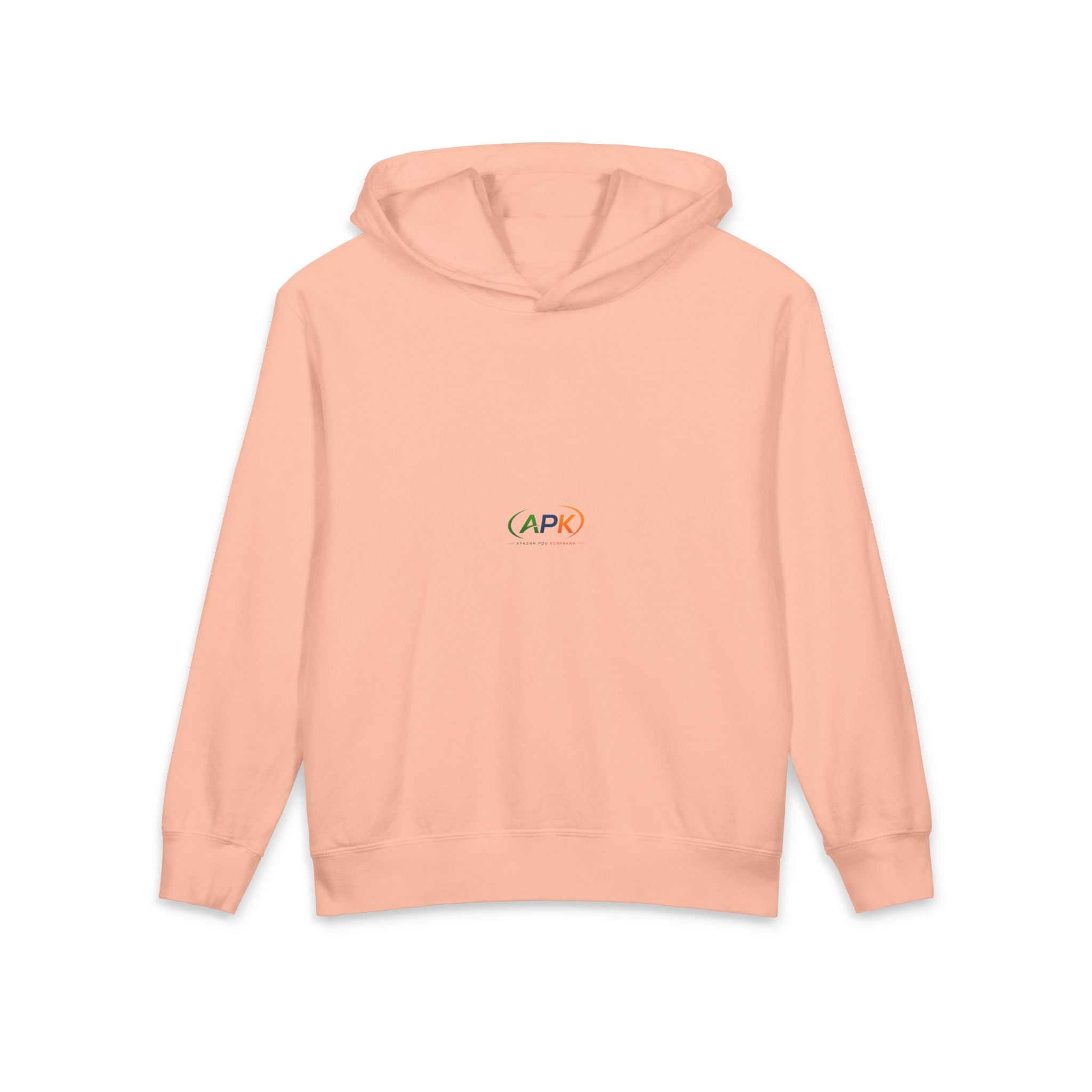 Youth Hoodie "APR" Minimal Rainbow Logo — Lightweight Kids Pullover