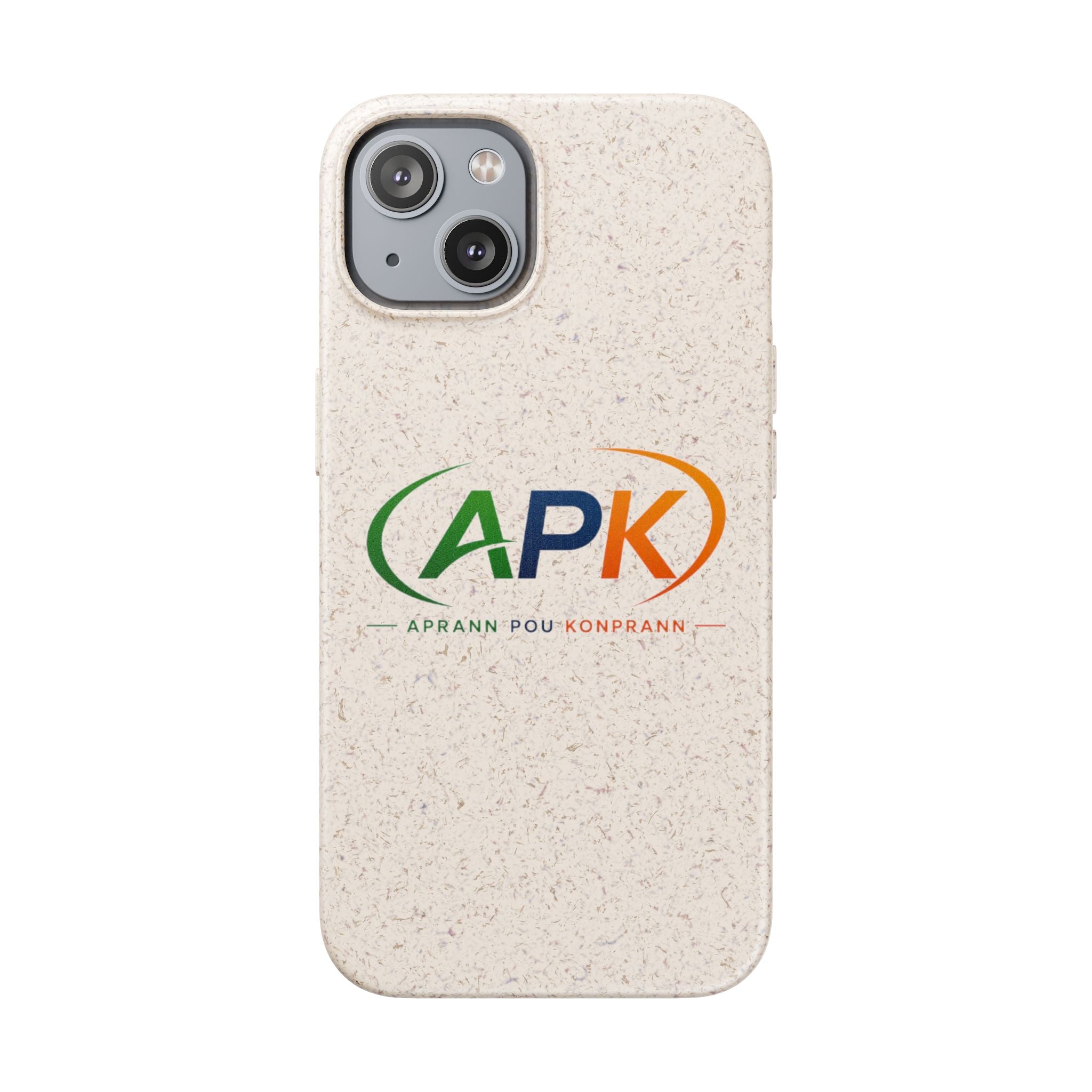 Biodegradable Phone Case — APK Graduation Emblem (Aprann Pou Konprann)