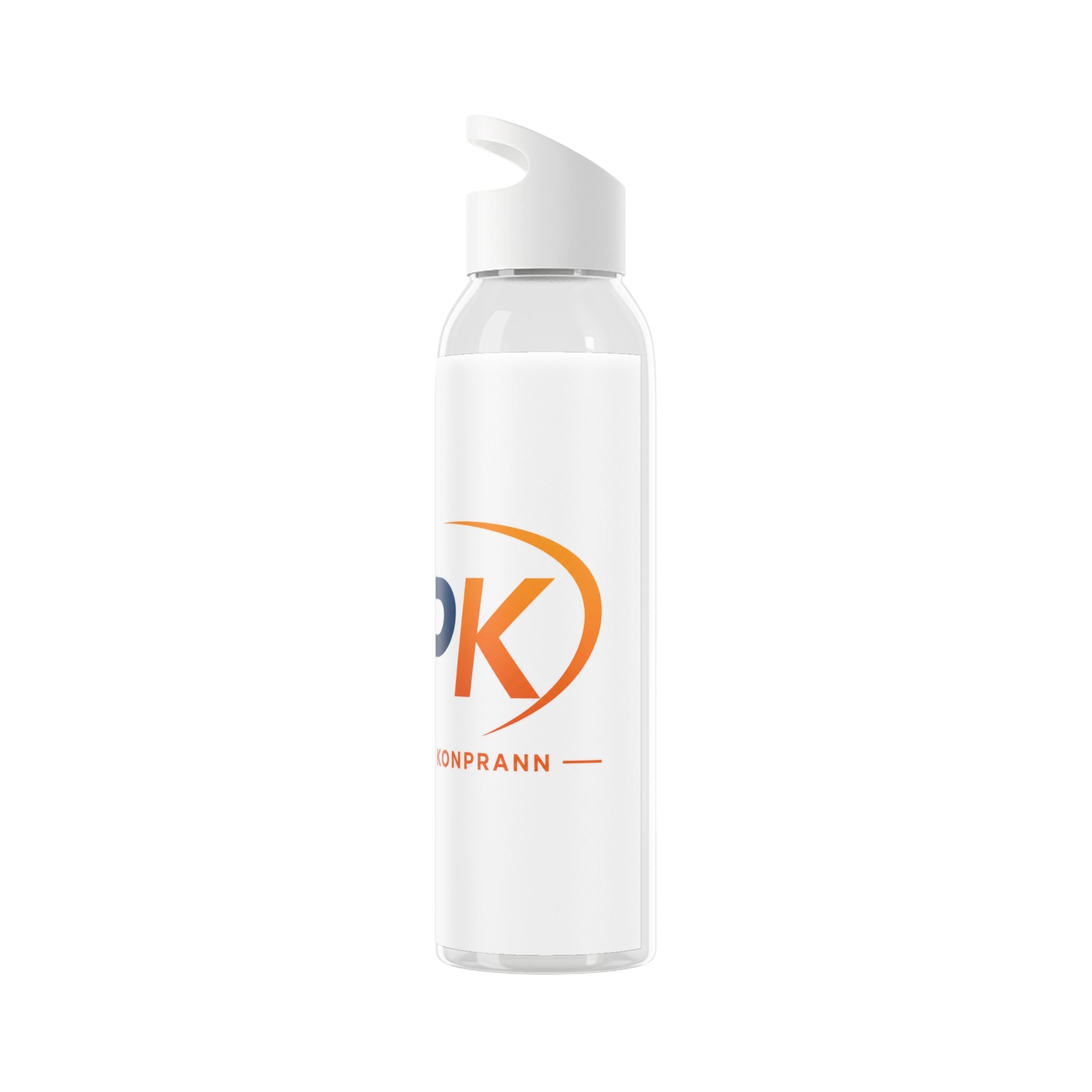 APK Logo Sky Water Bottle - Clear Sports Water Bottle with Gaming Emblem