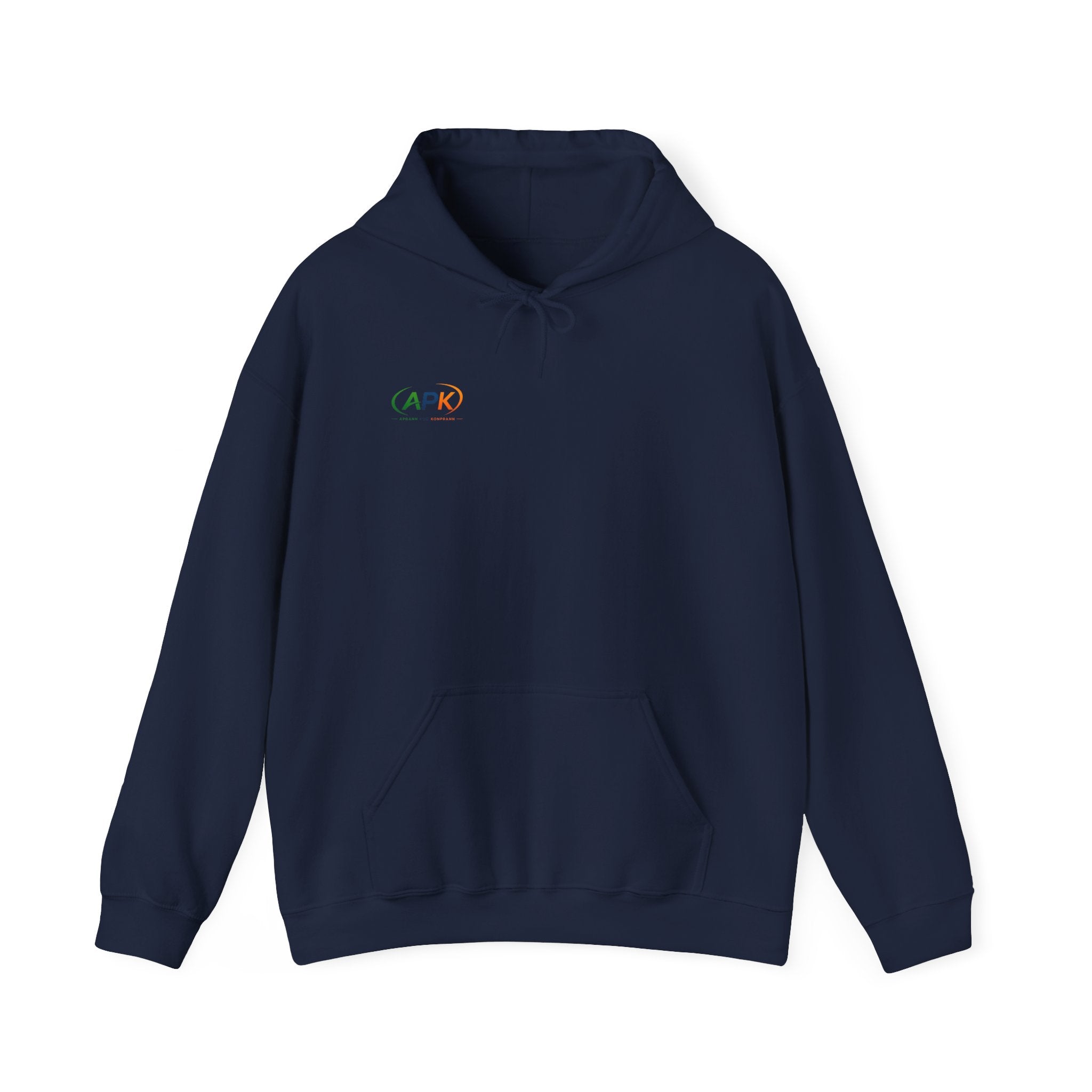 APIC Minimal Logo Hoodie — Subtle Rainbow Tech Sweatshirt