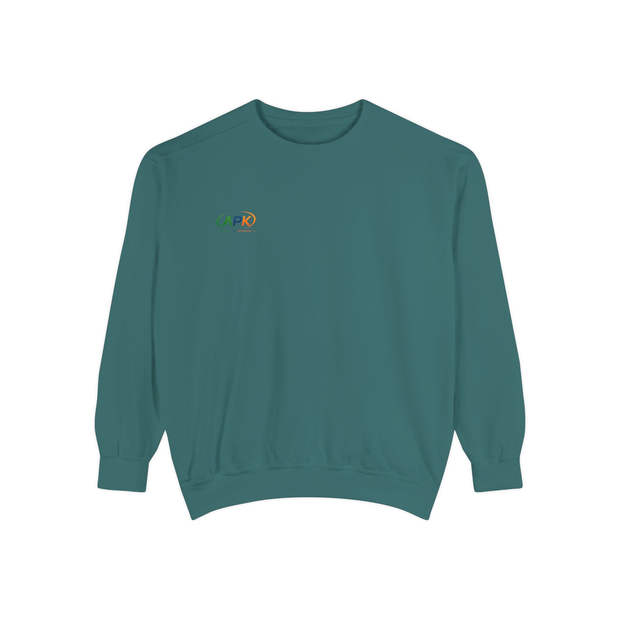 Minimalist 'CAPO' Logo Sweatshirt — Small Rainbow Embroidered Crewneck