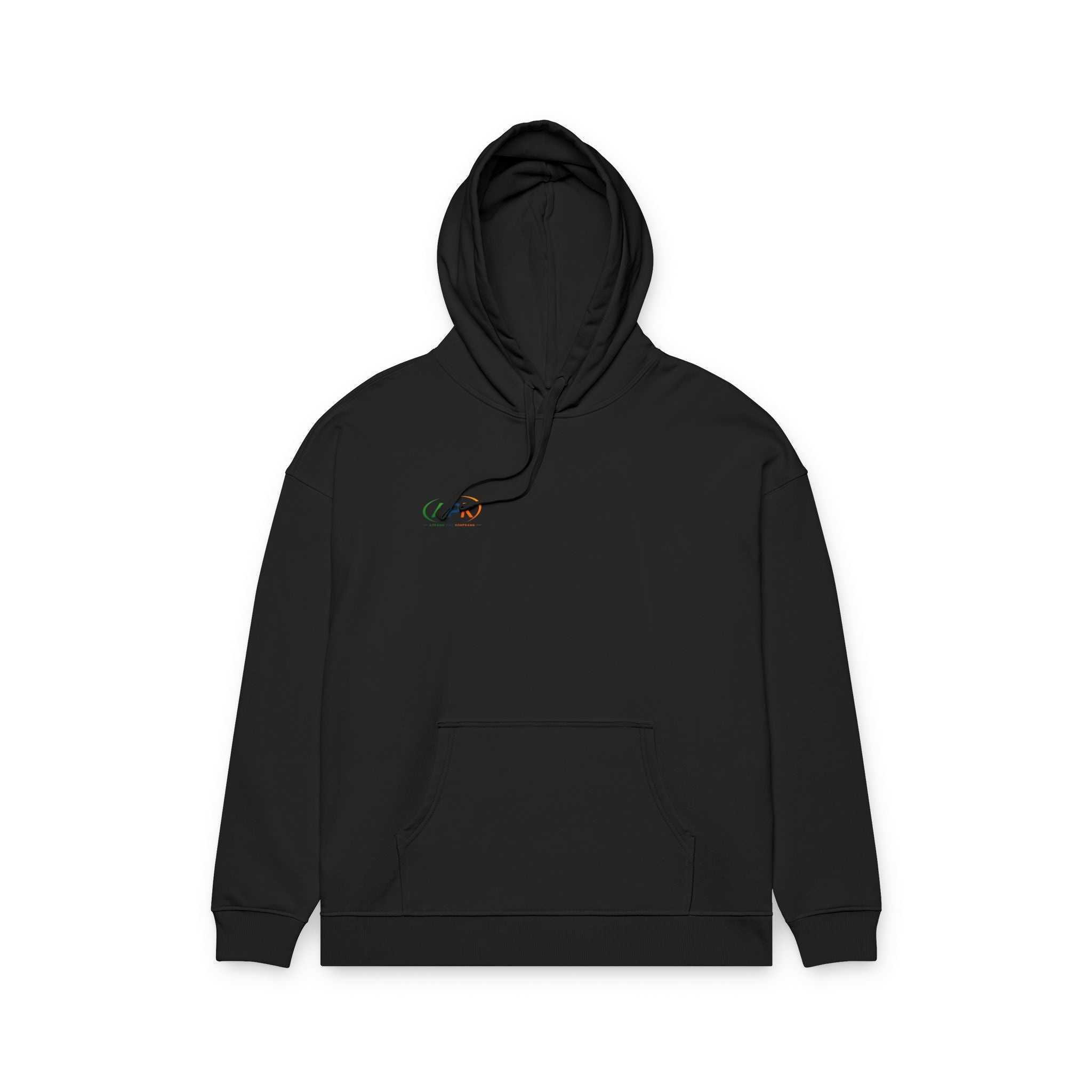 Minimalist 'AFK' Relaxed Organic Hoodie — Small Chest Logo, Eco Cotton