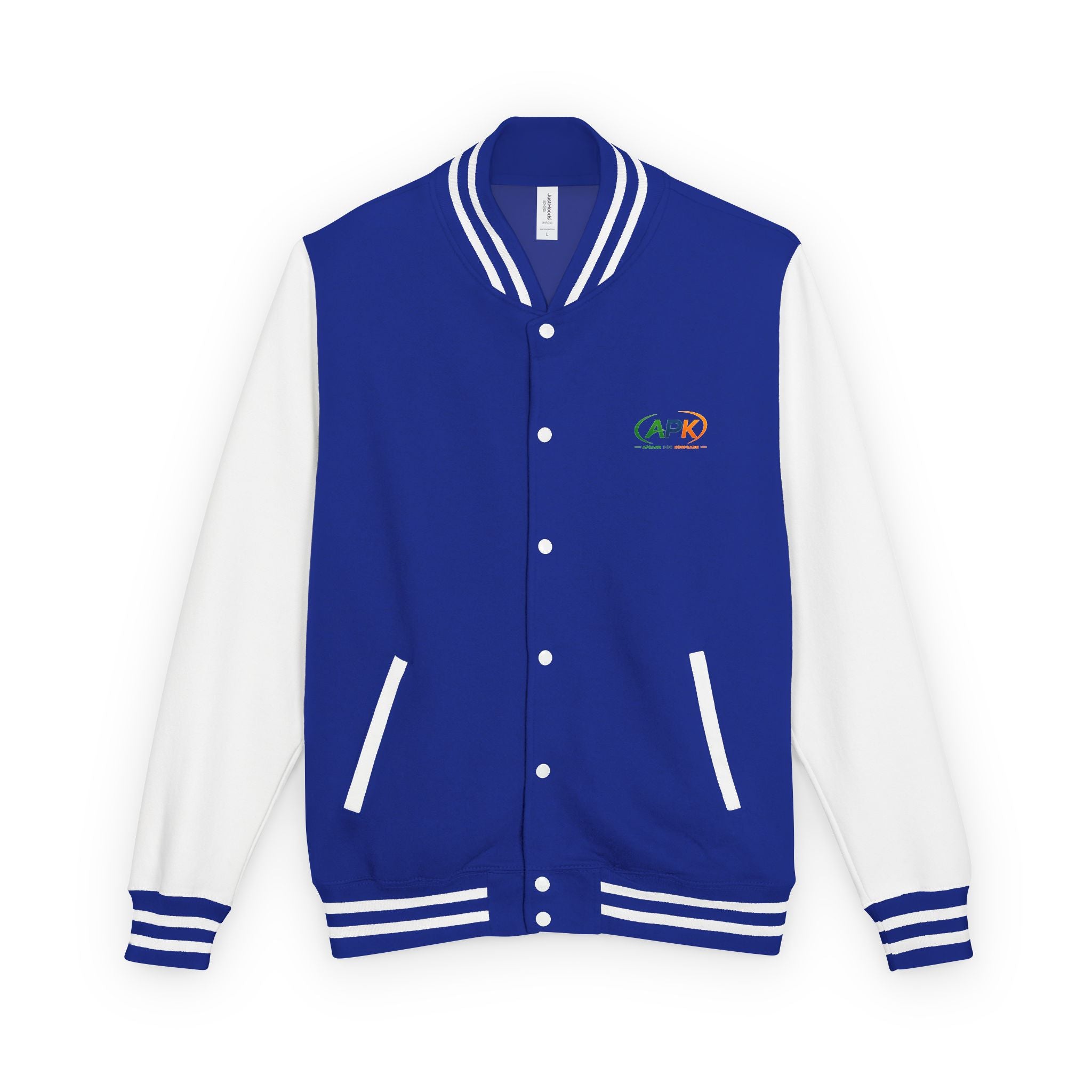 Retro Varsity Letterman Jacket — Red & White Classic College Style