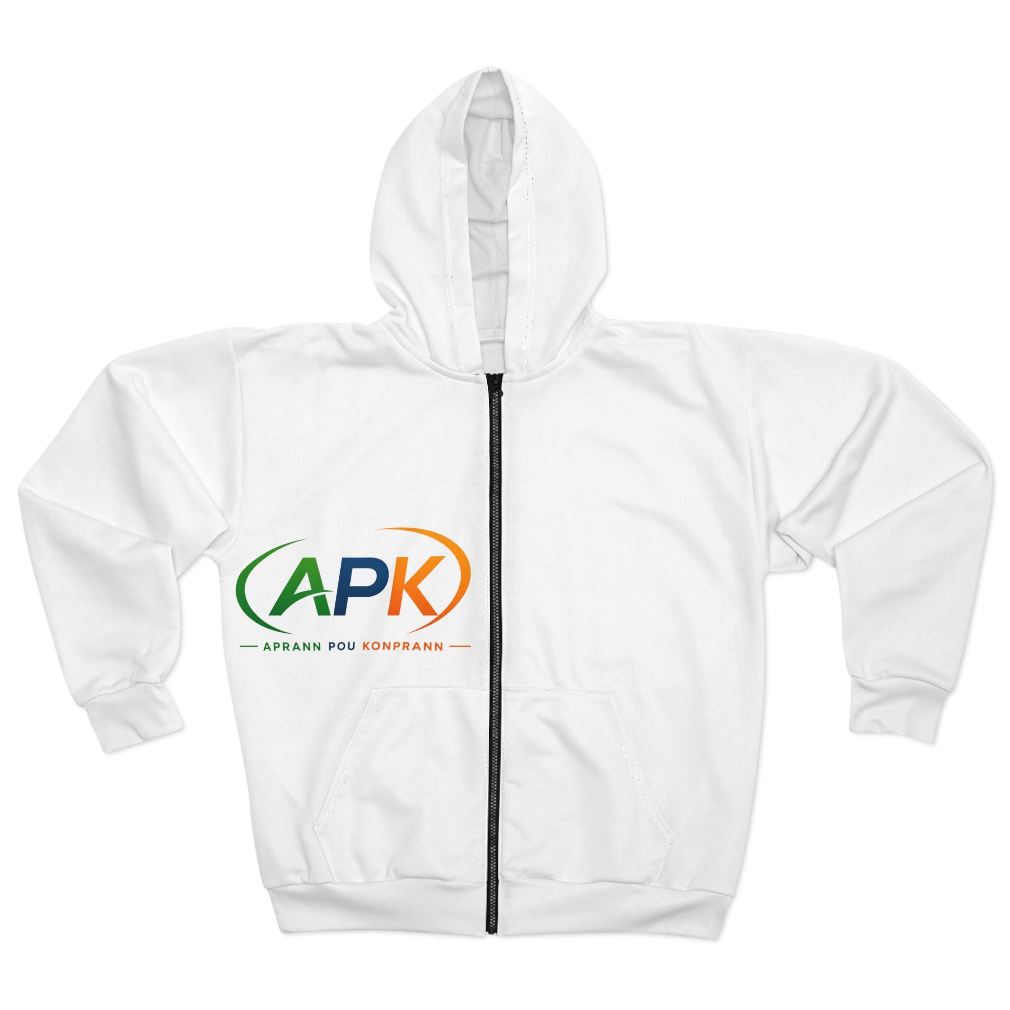 APK Logo Zip Hoodie — Branded Full‑Zip Hoodie with APK Graphic