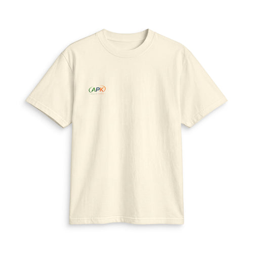APK Minimal Logo T-Shirt — Small Rainbow Chest Print