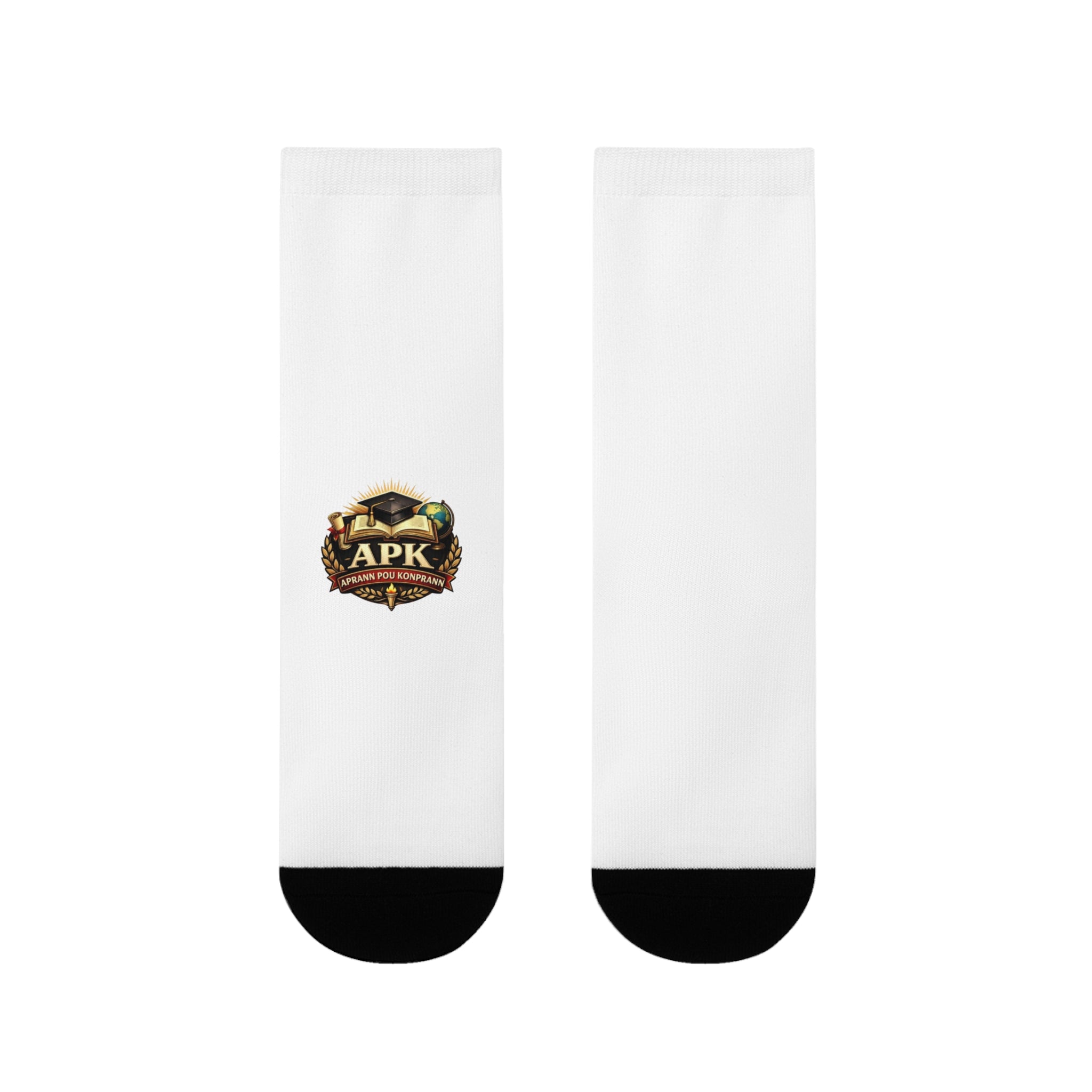 Crew Socks with Small Crest Sublimation Design