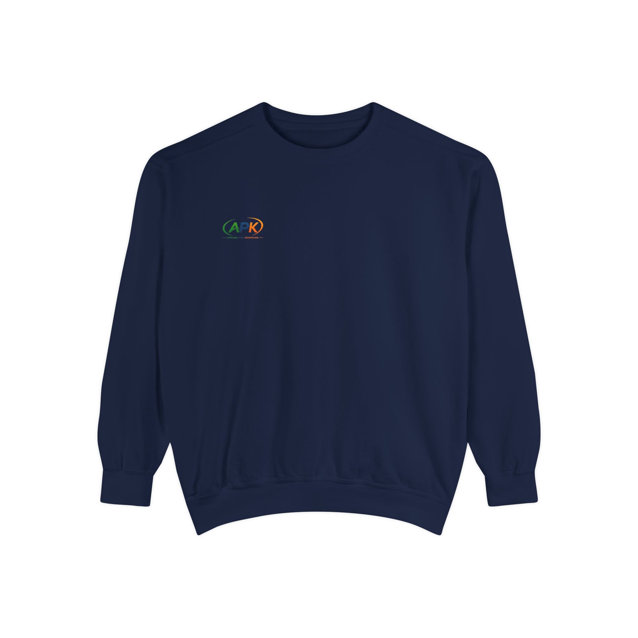 Minimalist 'CAPO' Logo Sweatshirt — Small Rainbow Embroidered Crewneck