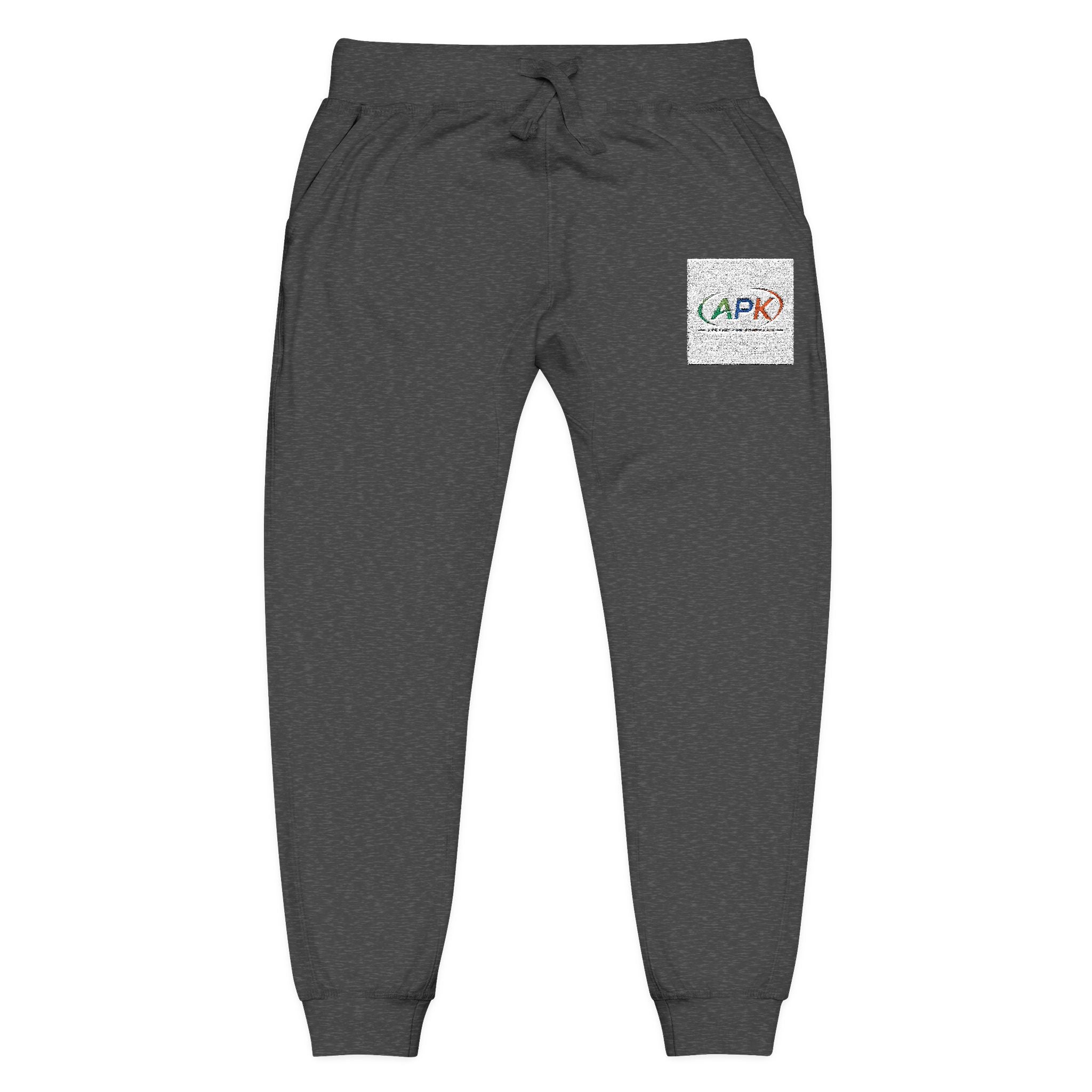 Embroidered Rainbow 'Love' Fleece Sweatpants
