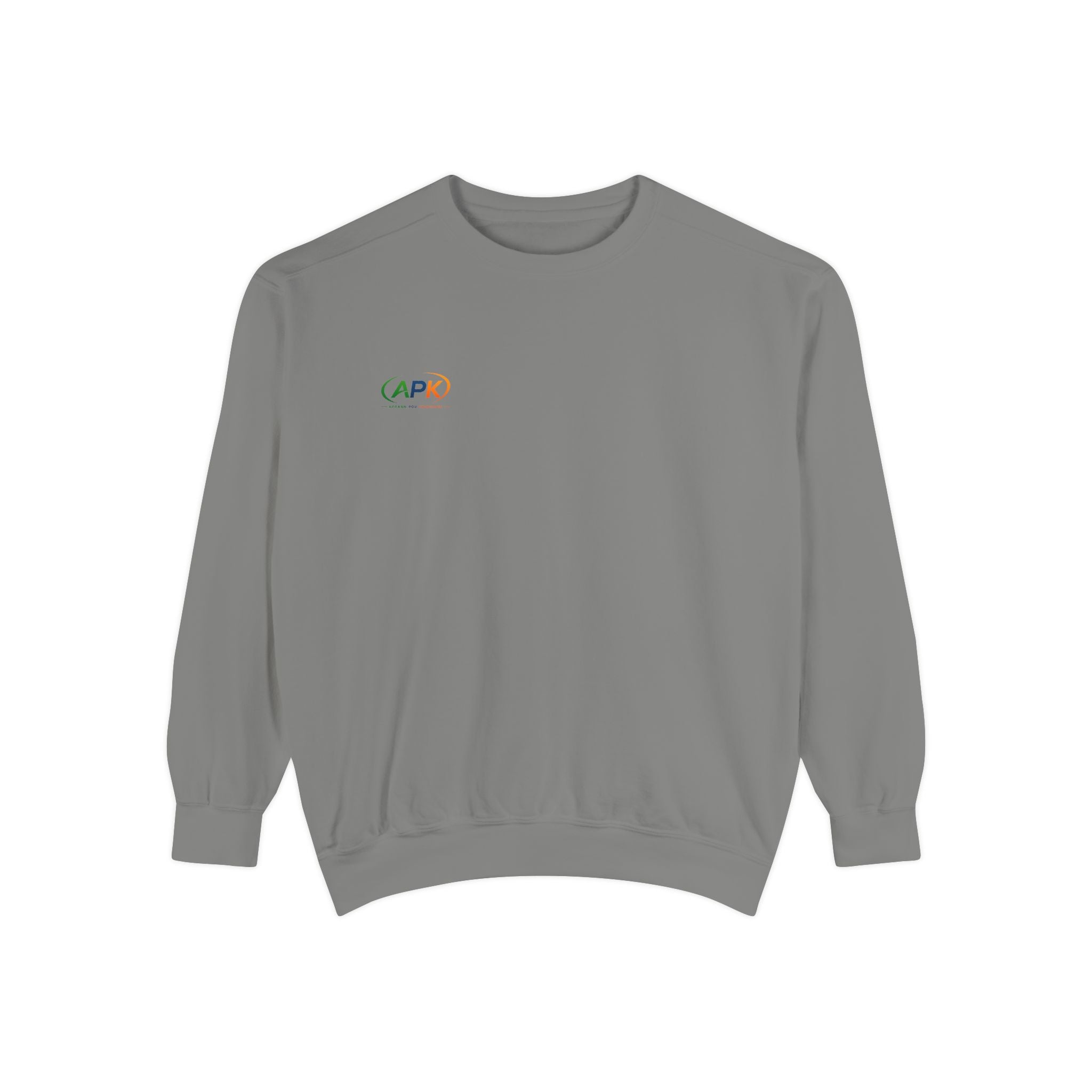 Minimalist 'CAPO' Logo Sweatshirt — Small Rainbow Embroidered Crewneck