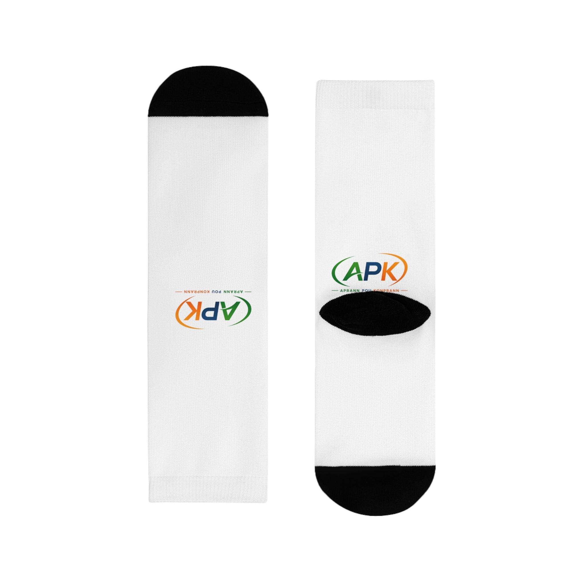 Crew Socks with Small Crest Sublimation Design