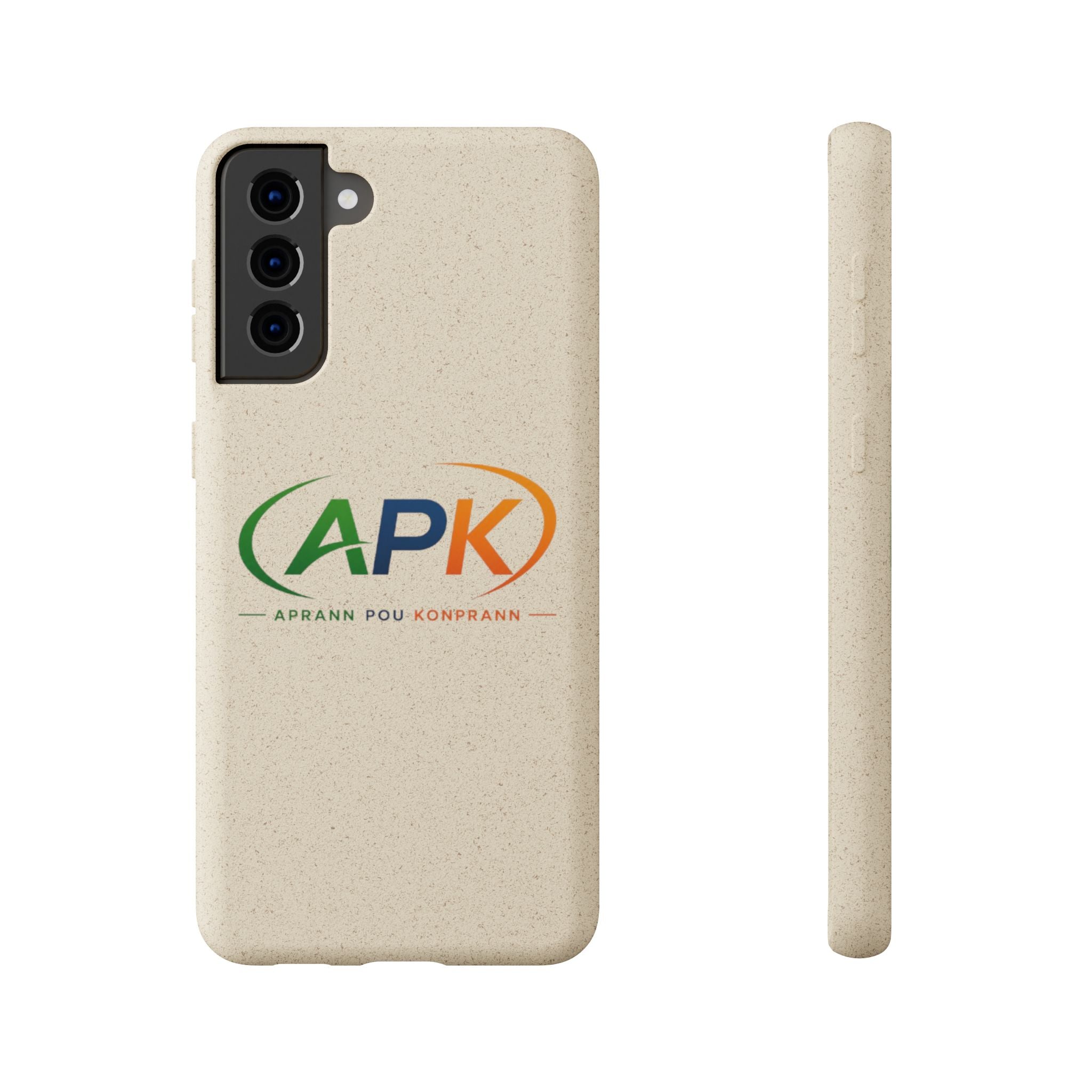 Biodegradable Phone Case — APK Graduation Emblem (Aprann Pou Konprann)