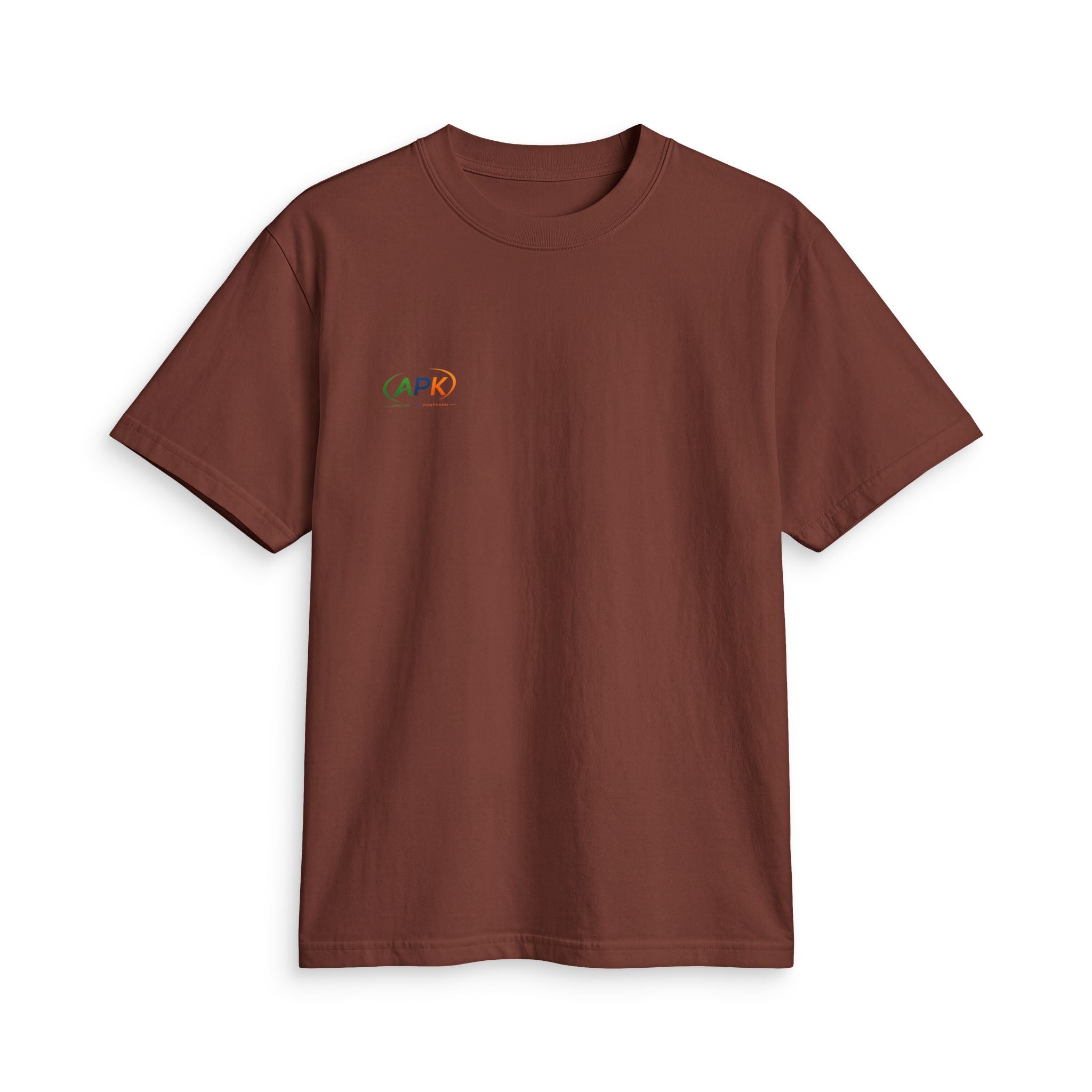 APK Minimal Logo T-Shirt — Small Rainbow Chest Print
