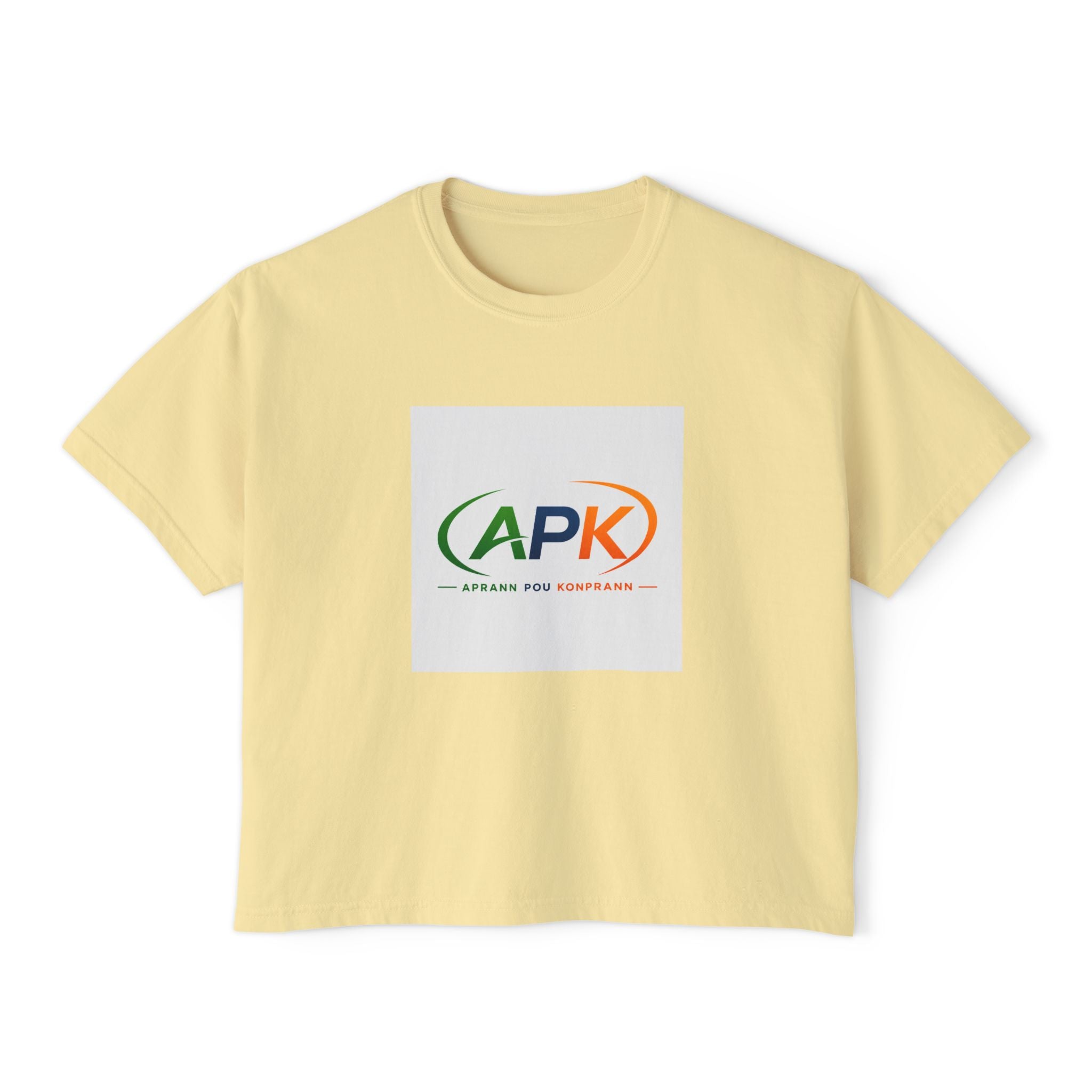 Boxy Tee — APK Logo Graphic Crop T-Shirt