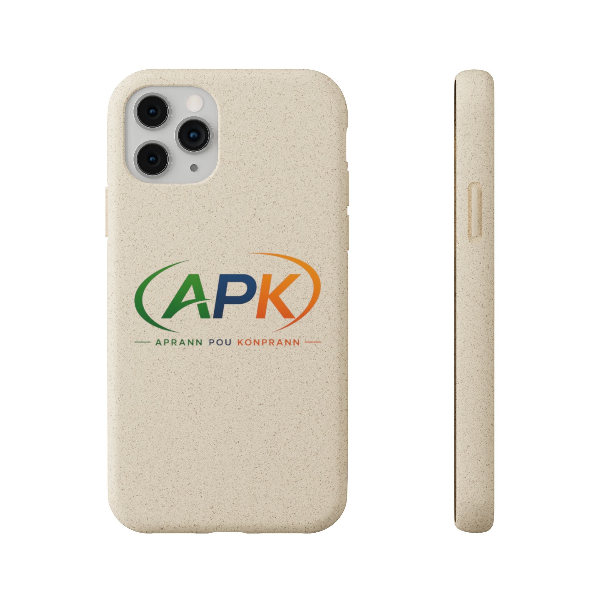 Biodegradable Phone Case — APK Graduation Emblem (Aprann Pou Konprann)