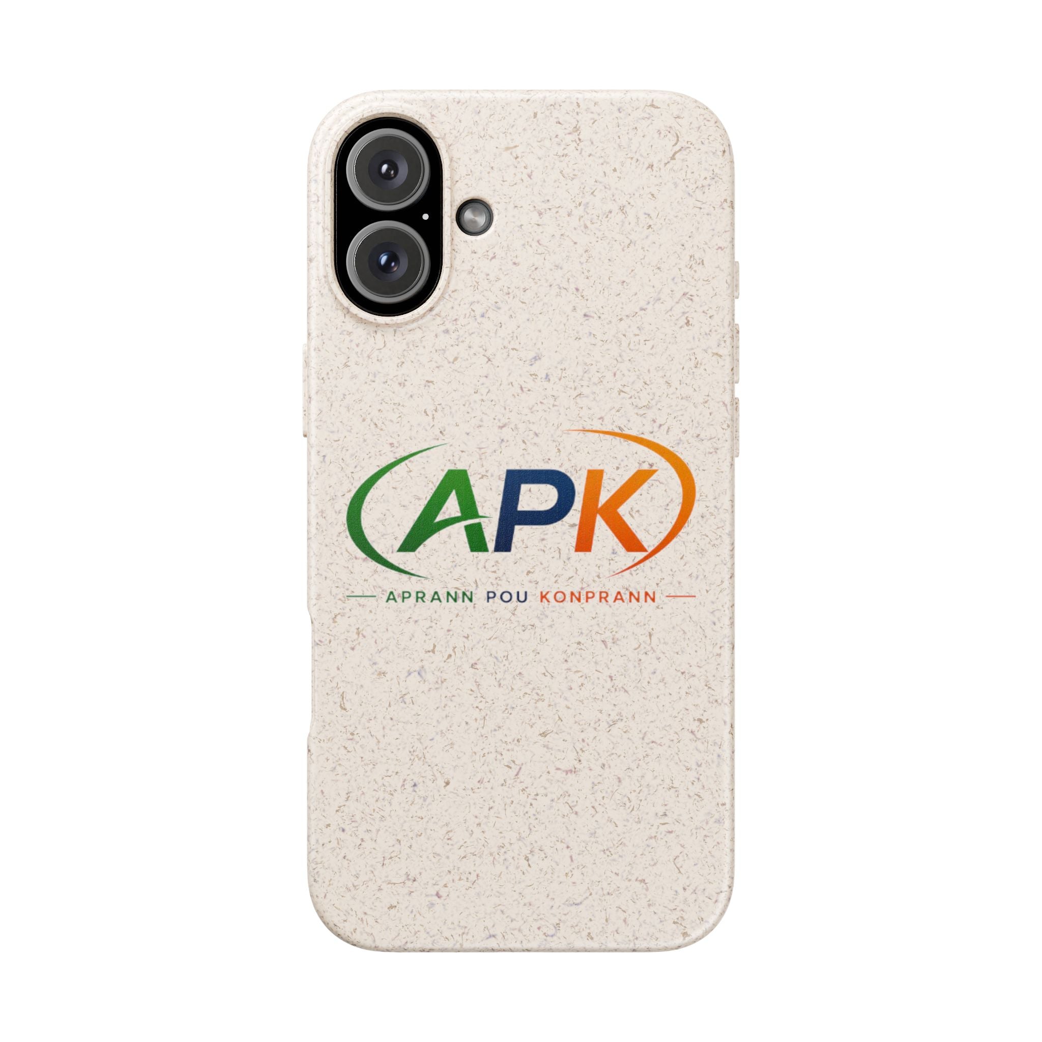 Biodegradable Phone Case — APK Graduation Emblem (Aprann Pou Konprann)