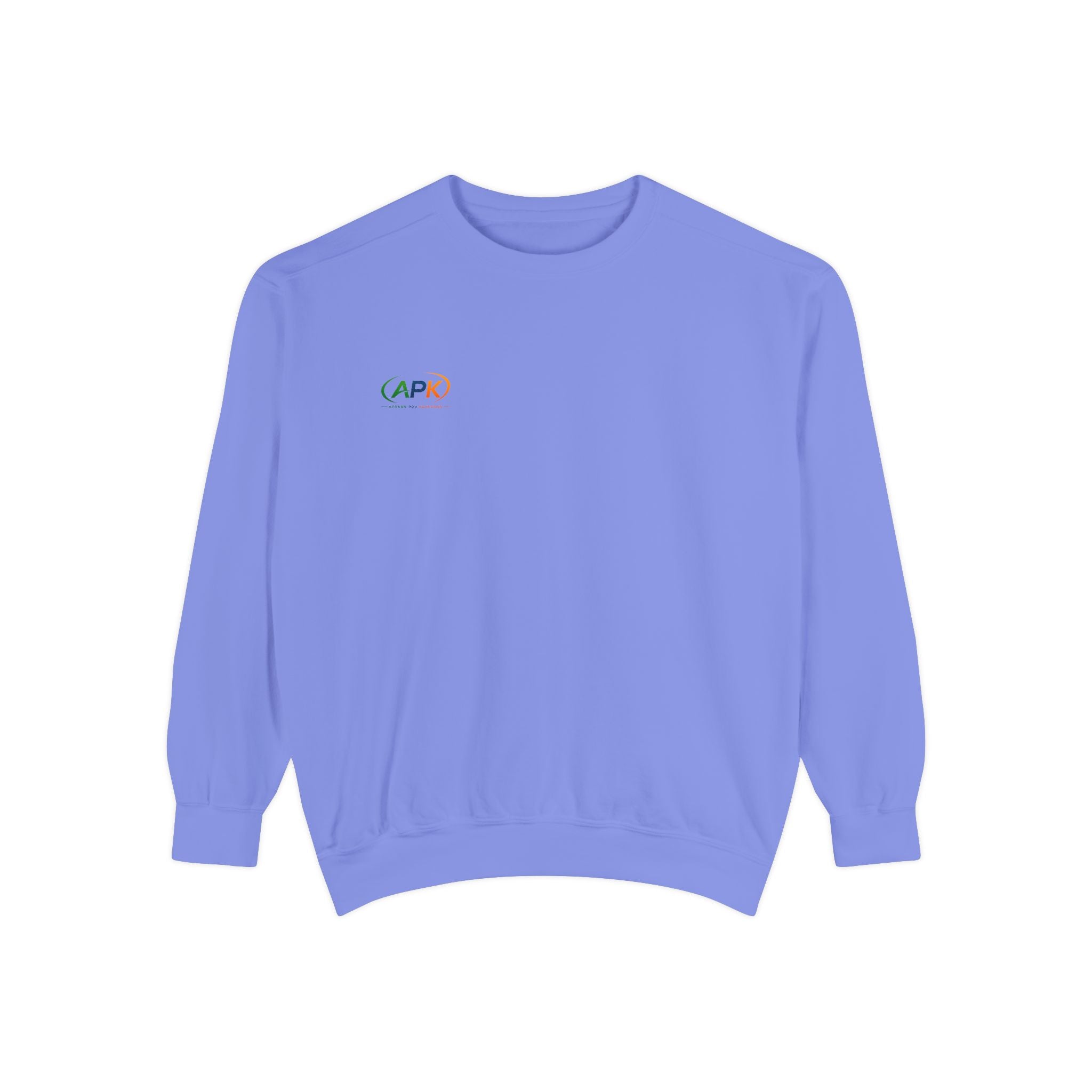 Minimalist 'CAPO' Logo Sweatshirt — Small Rainbow Embroidered Crewneck