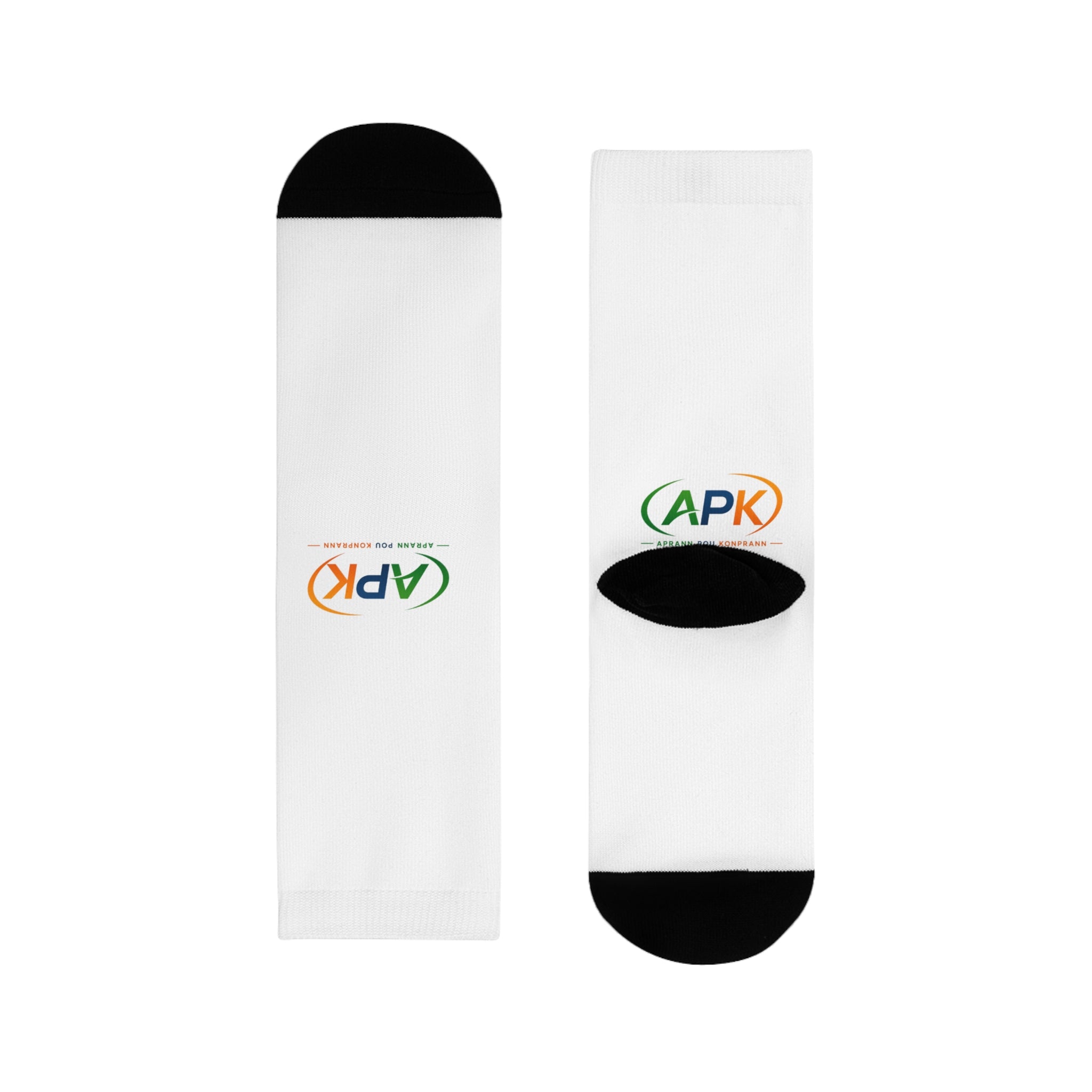 Crew Socks with Small Crest Sublimation Design