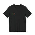 Minimalist "APK" Logo T-Shirt — Small Rainbow Chest Logo Tee